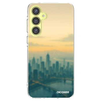 Picasee Samsung Galaxy A35 5G A356B Hülle - Transparentes Silikon - Airplane mode