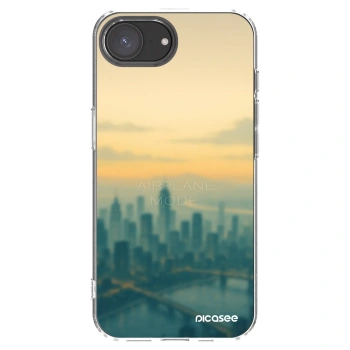 Picasee Apple iPhone 16e Hülle - Transparentes Silikon - Airplane mode