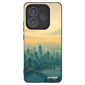 Picasee Xiaomi Redmi Note 14 5G Hülle - Schwarzes Silikon - Airplane mode