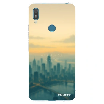 Picasee Huawei Y7 2019 Hülle - Transparentes Silikon - Airplane mode