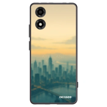 Picasee Motorola Moto E14 Hülle - Schwarzes Silikon - Airplane mode