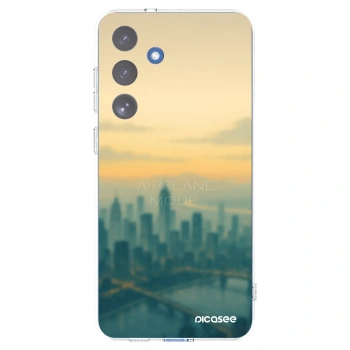 Picasee Samsung Galaxy S25 FE 5G Hülle - Transparentes Silikon - Airplane mode