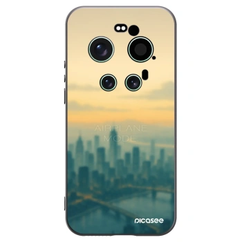 Picasee Xiaomi 17 Ultra Hülle - Schwarzes Silikon - Airplane mode