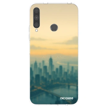 Picasee Huawei P40 Lite E Hülle - Transparentes Silikon - Airplane mode
