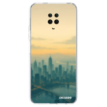 Picasee Xiaomi Redmi Note 9 Pro Hülle - Transparentes Silikon - Airplane mode