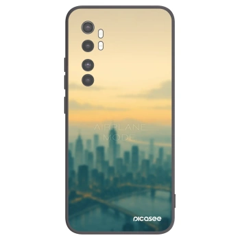 Picasee Xiaomi Mi Note 10 Lite Hülle - Schwarzes Silikon - Airplane mode
