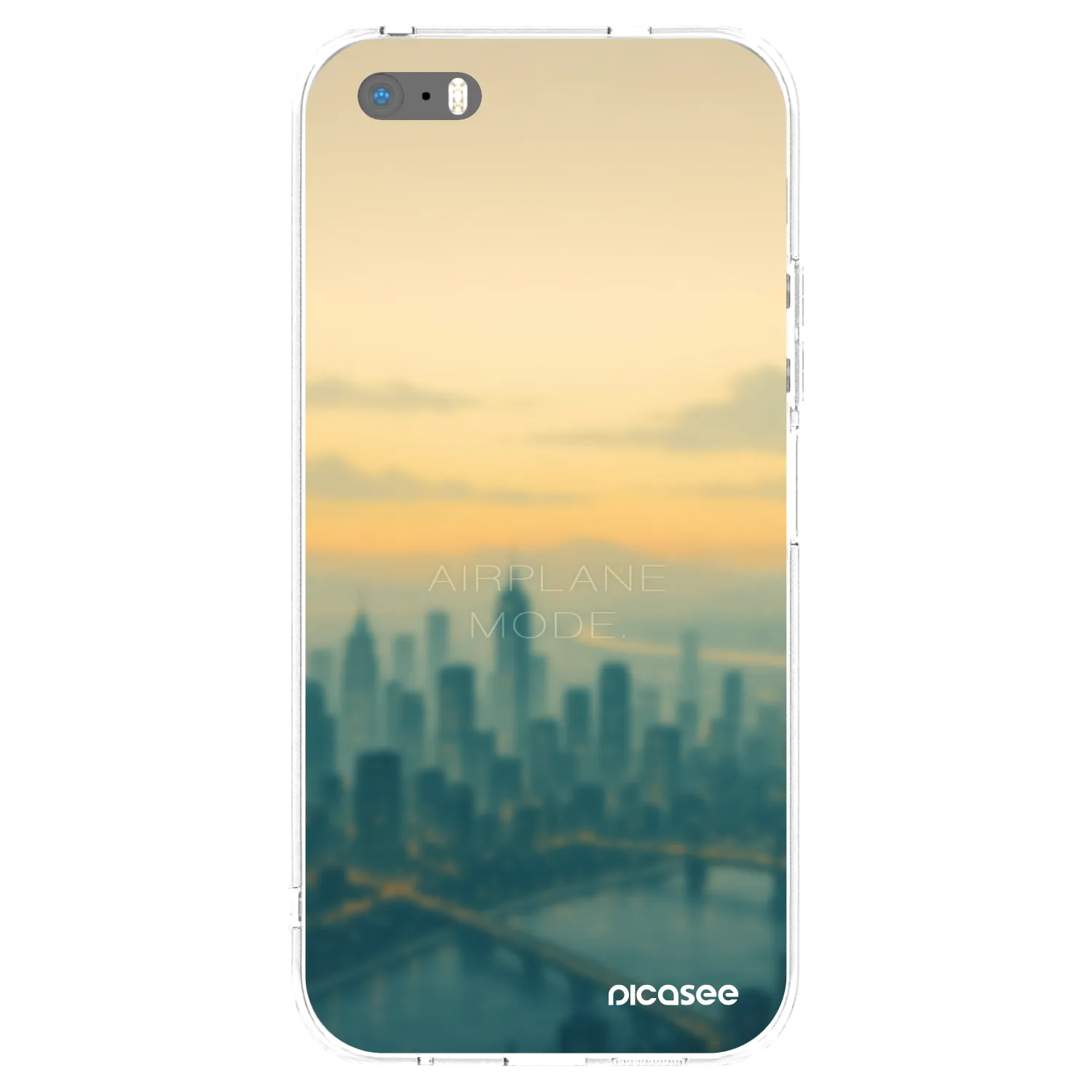 Picasee Apple iPhone 6 Plus/6S Plus Hülle - Transparentes Silikon - Airplane mode