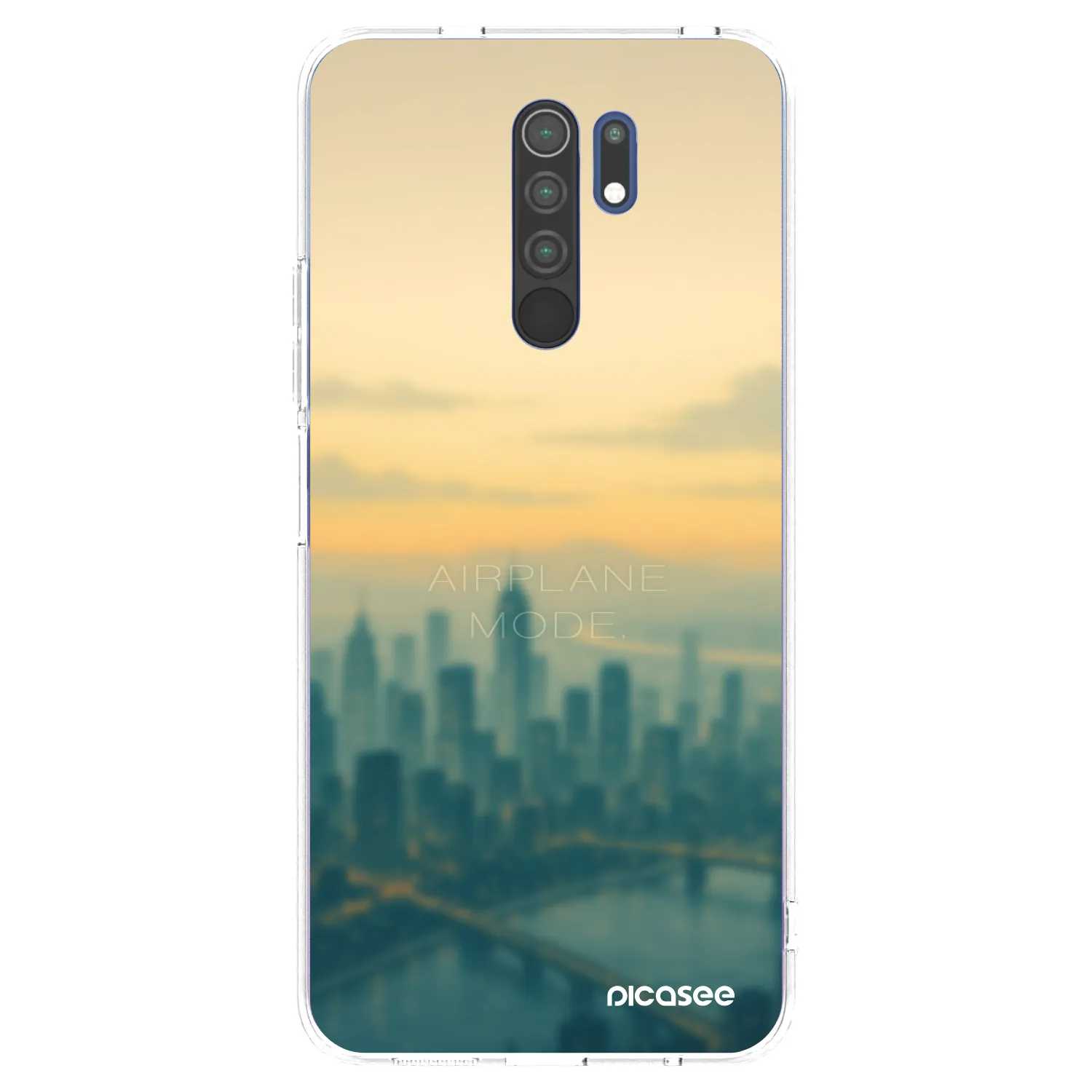 Picasee Xiaomi Redmi 9 Hülle - Transparentes Silikon - Airplane mode