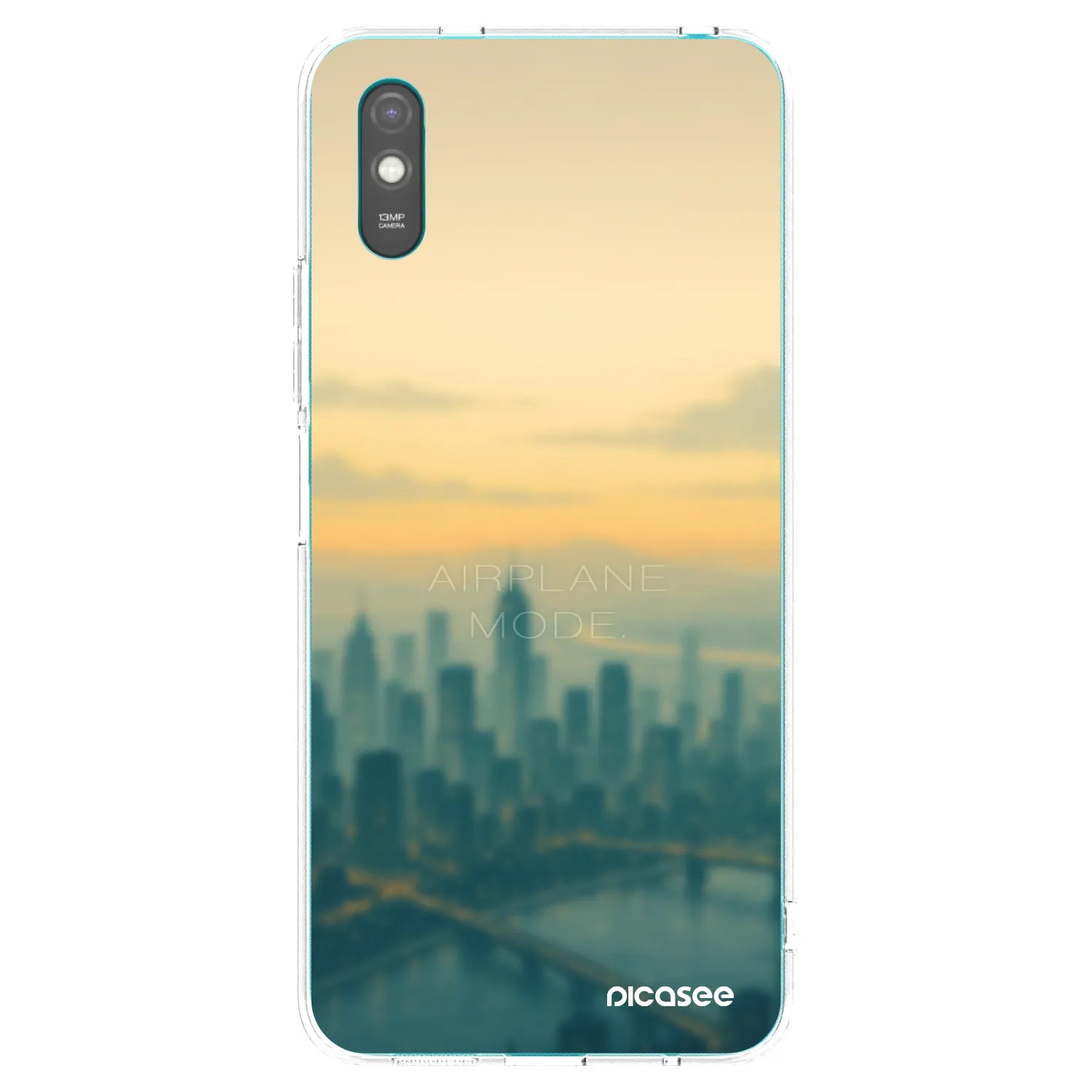 Picasee Xiaomi Redmi 9A Hülle - Transparentes Silikon - Airplane mode