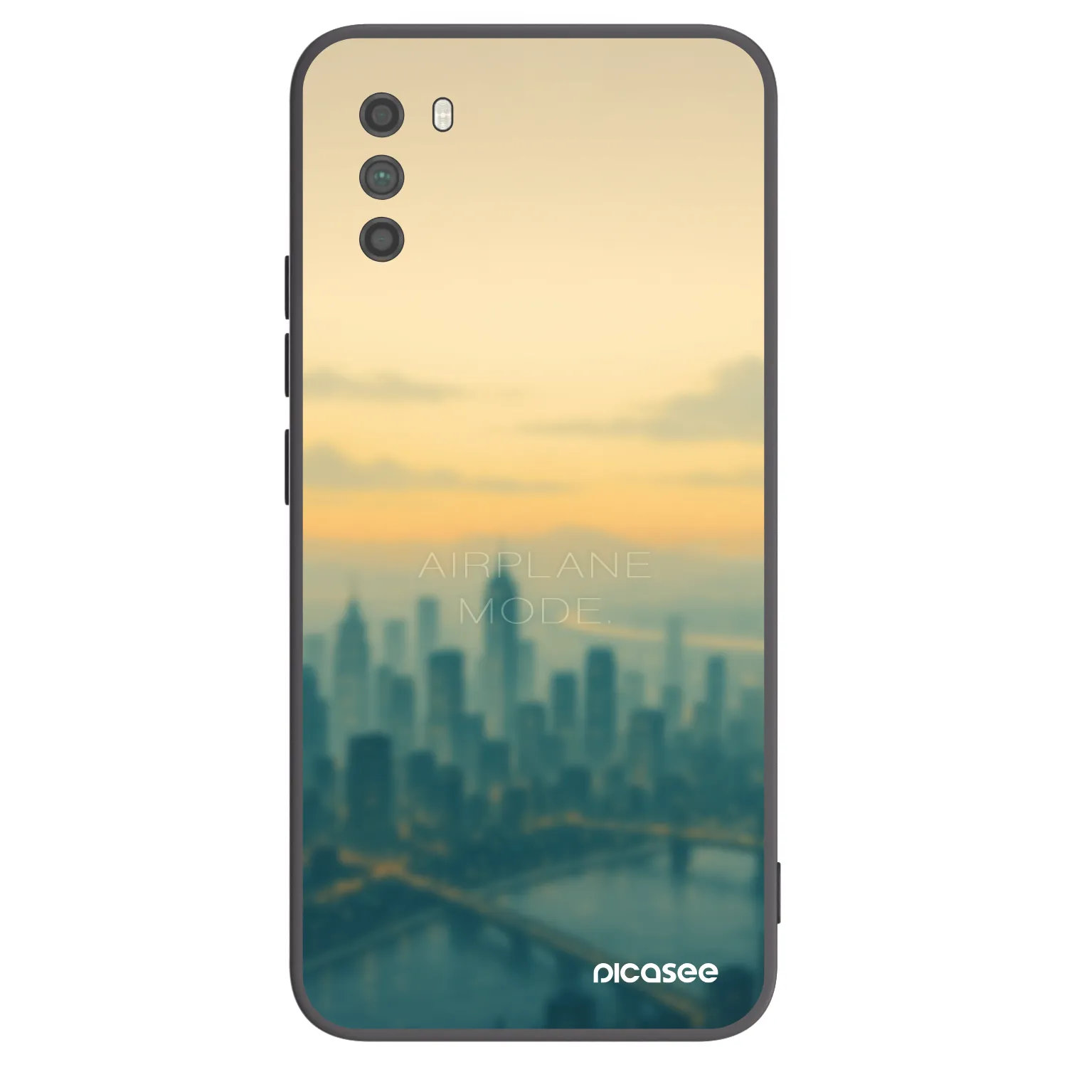 Picasee Xiaomi Poco M3 Hülle - Schwarzes Silikon - Airplane mode