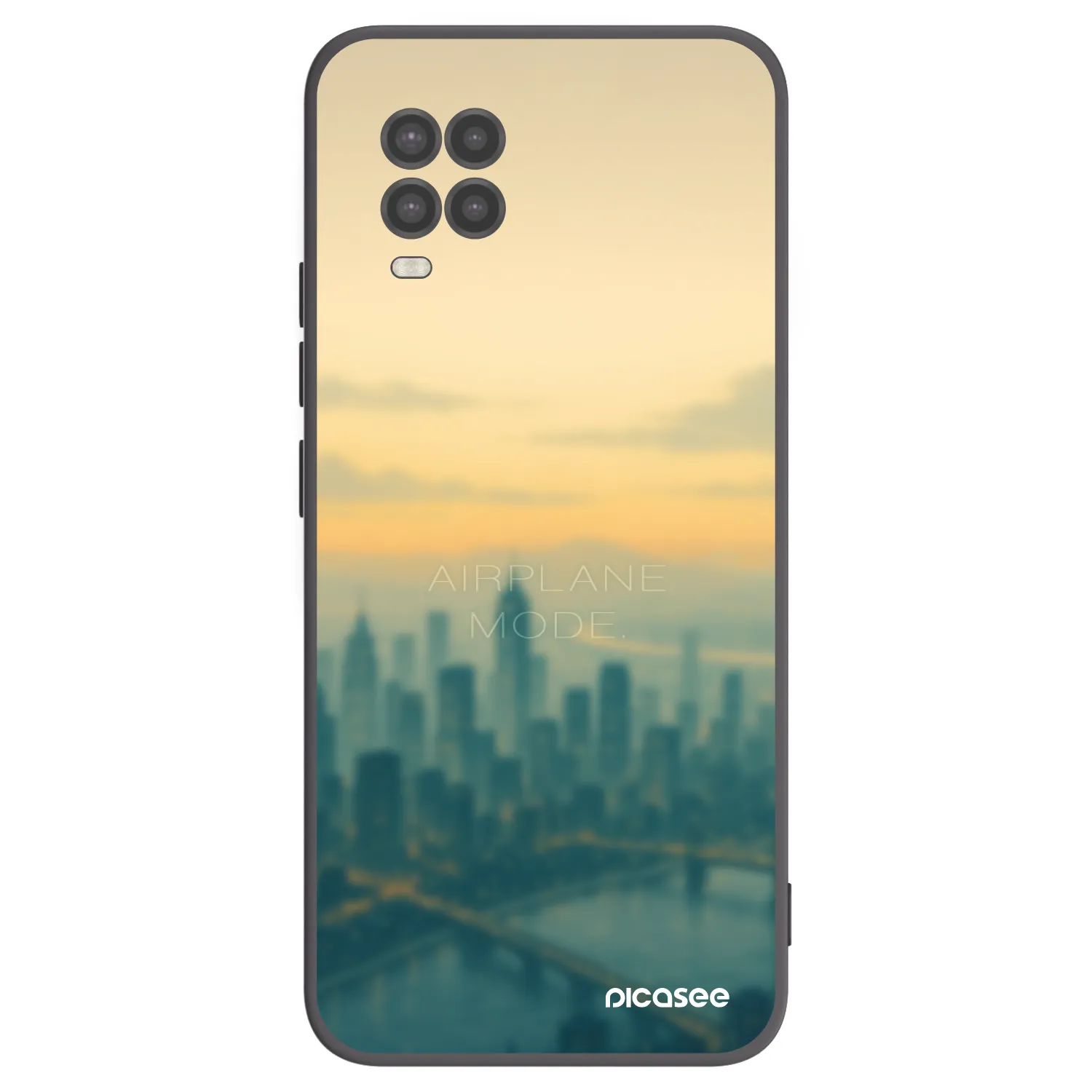 Picasee Xiaomi Mi 10 Lite Hülle - Schwarzes Silikon - Airplane mode