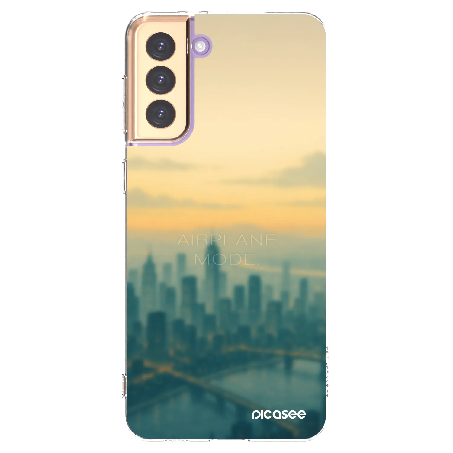 Picasee Samsung Galaxy S21+ 5G G996F Hülle - Transparentes Silikon - Airplane mode
