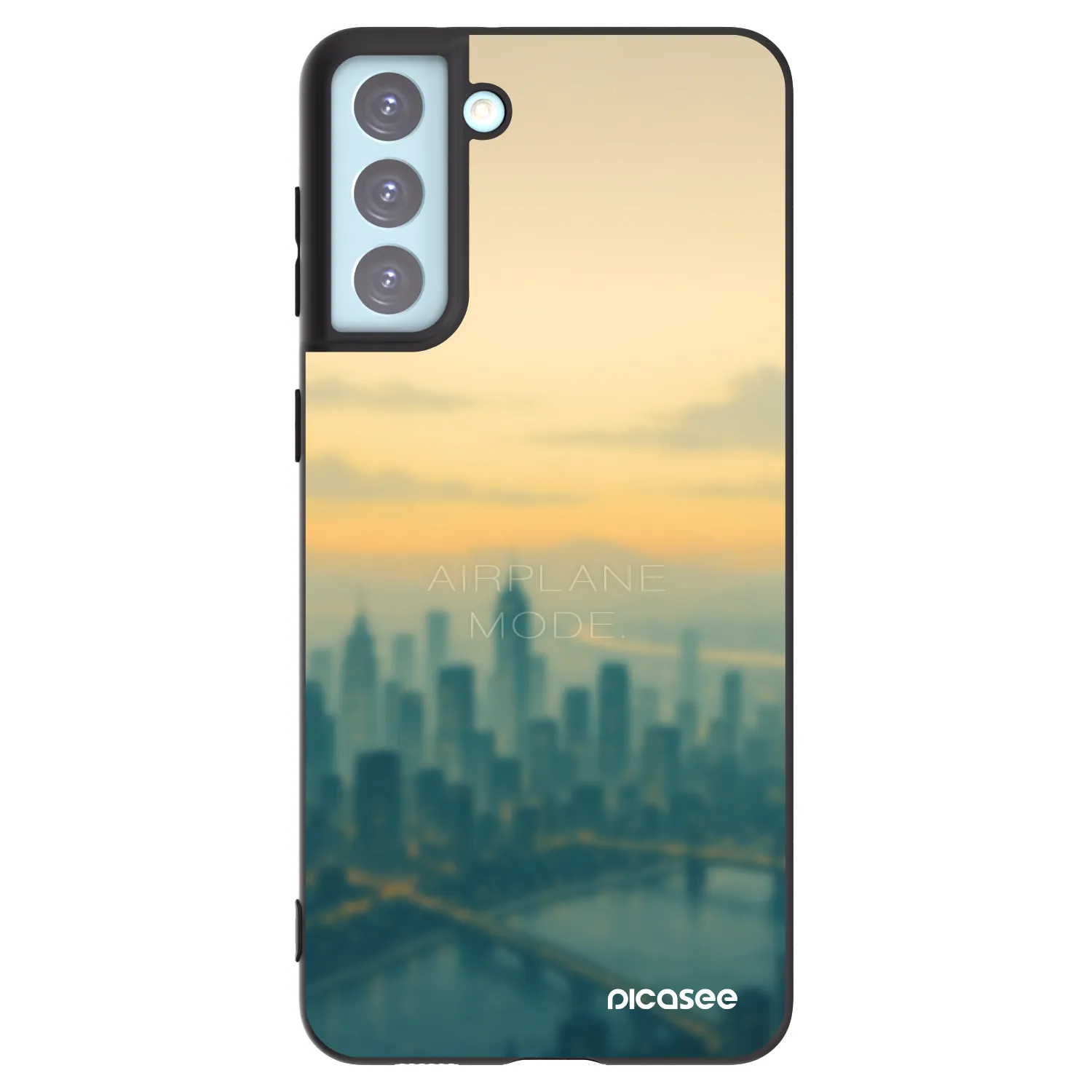 Picasee Samsung Galaxy S21+ 5G G996F Hülle - Schwarzes Silikon - Airplane mode