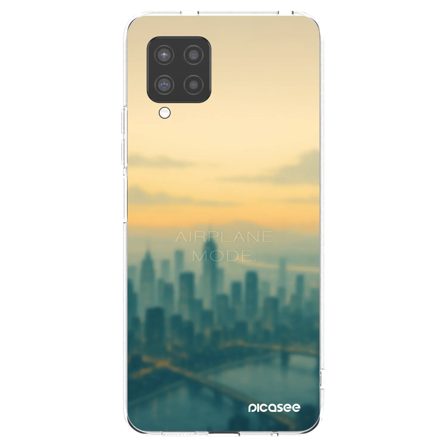 Picasee Samsung Galaxy A42 A426B Hülle - Transparentes Silikon - Airplane mode