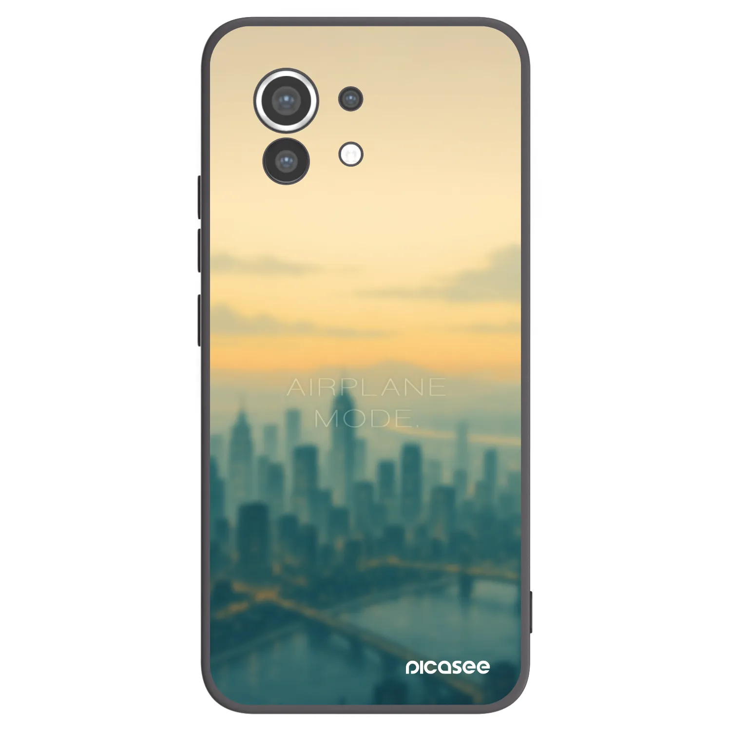 Picasee Xiaomi Mi 11 Hülle - Schwarzes Silikon - Airplane mode