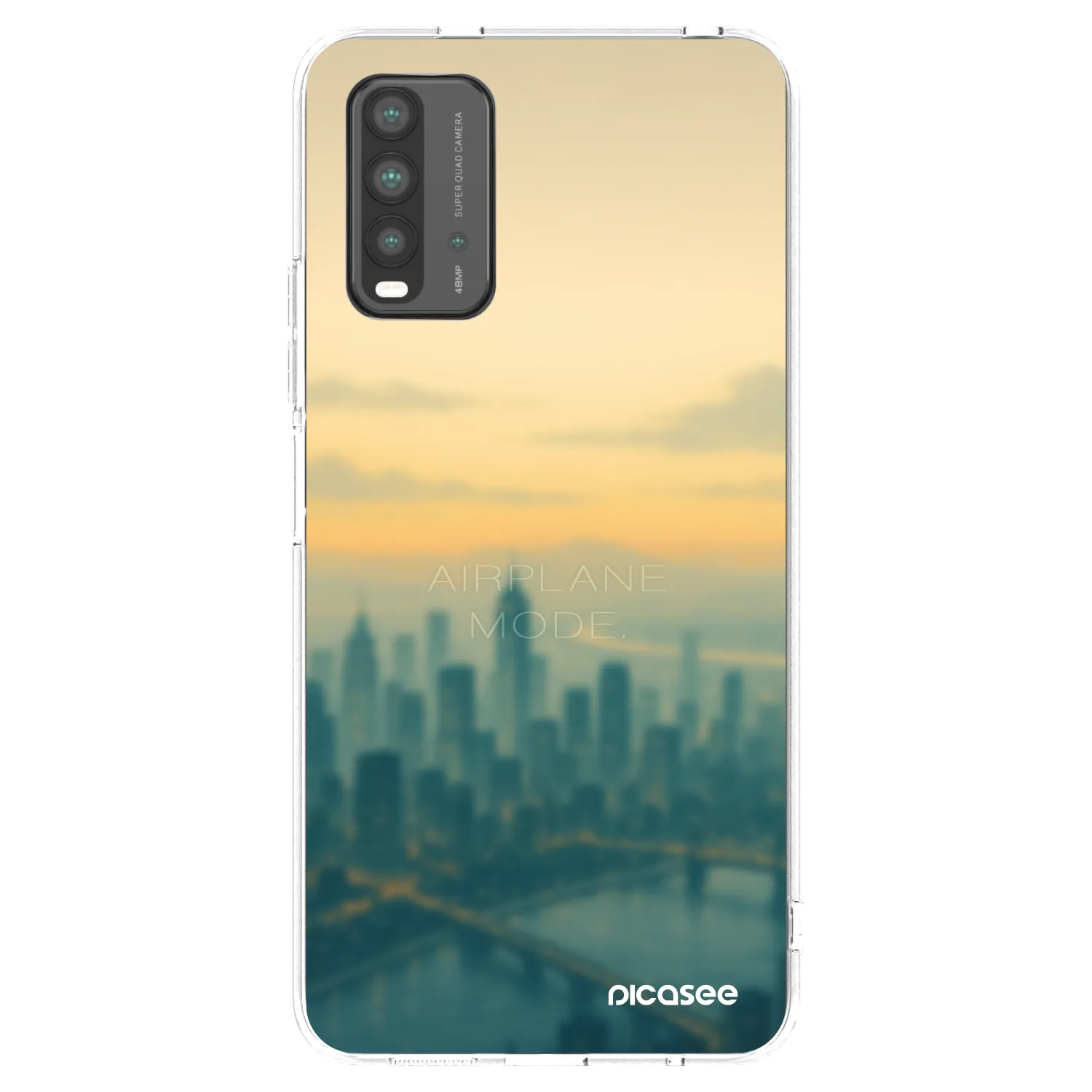 Picasee Xiaomi Redmi 9T Hülle - Transparentes Silikon - Airplane mode