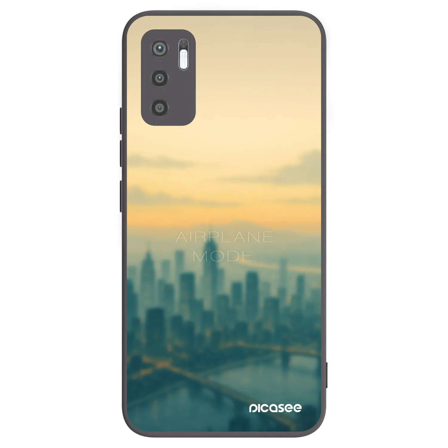 Picasee Xiaomi Redmi Note 10 5G Hülle - Schwarzes Silikon - Airplane mode