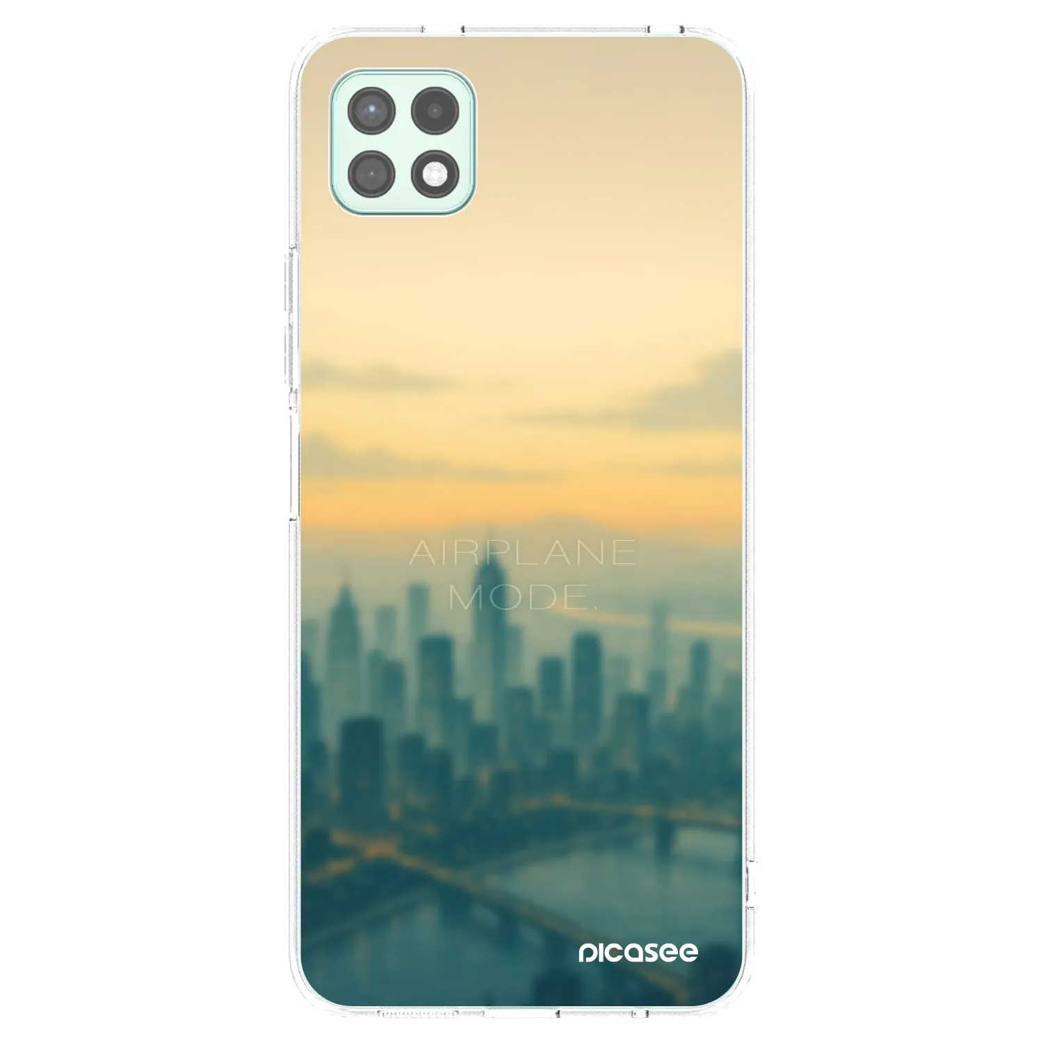 Picasee Samsung Galaxy A22 A226B 5G Hülle - Transparentes Silikon - Airplane mode