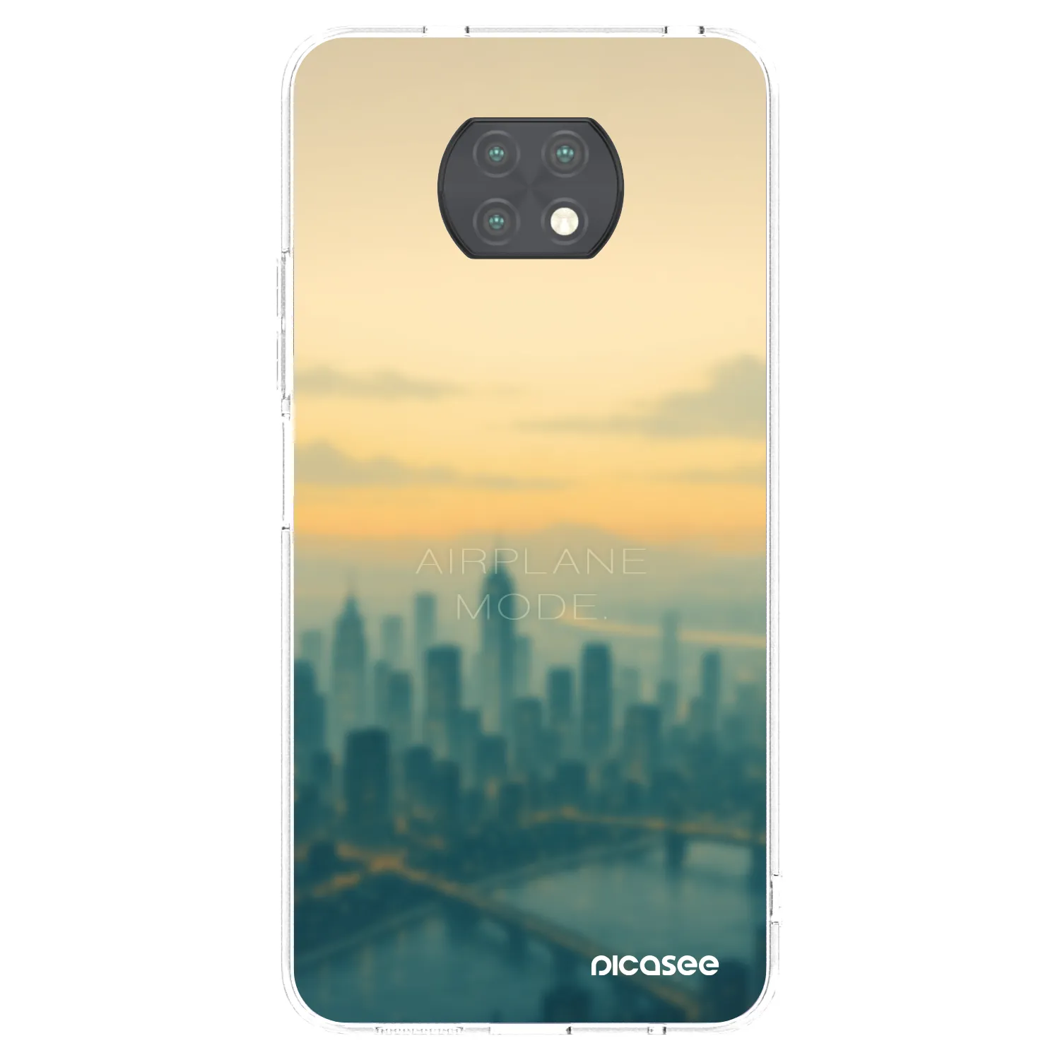 Picasee Xiaomi Redmi Note 9T Hülle - Transparentes Silikon - Airplane mode