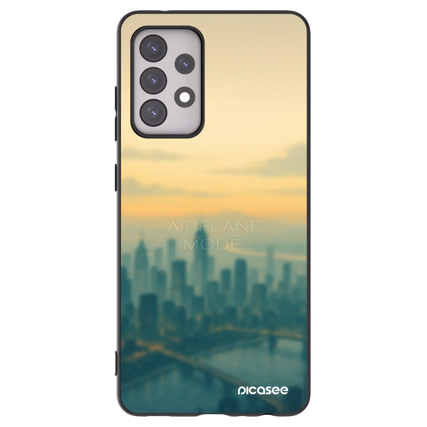 Picasee Samsung Galaxy A52s 5G A528B Hülle - Schwarzes Silikon - Airplane mode