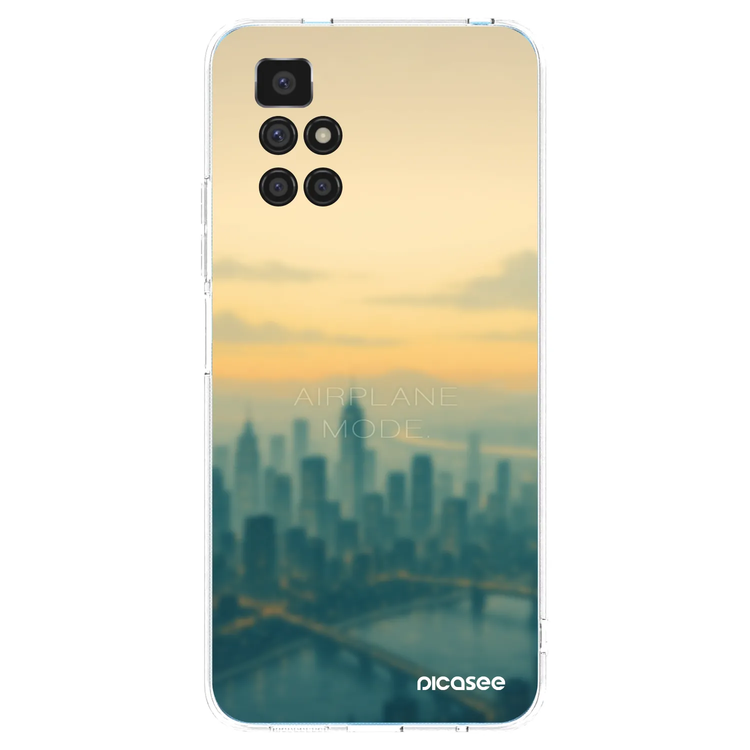 Picasee Xiaomi Redmi 10 Hülle - Transparentes Silikon - Airplane mode