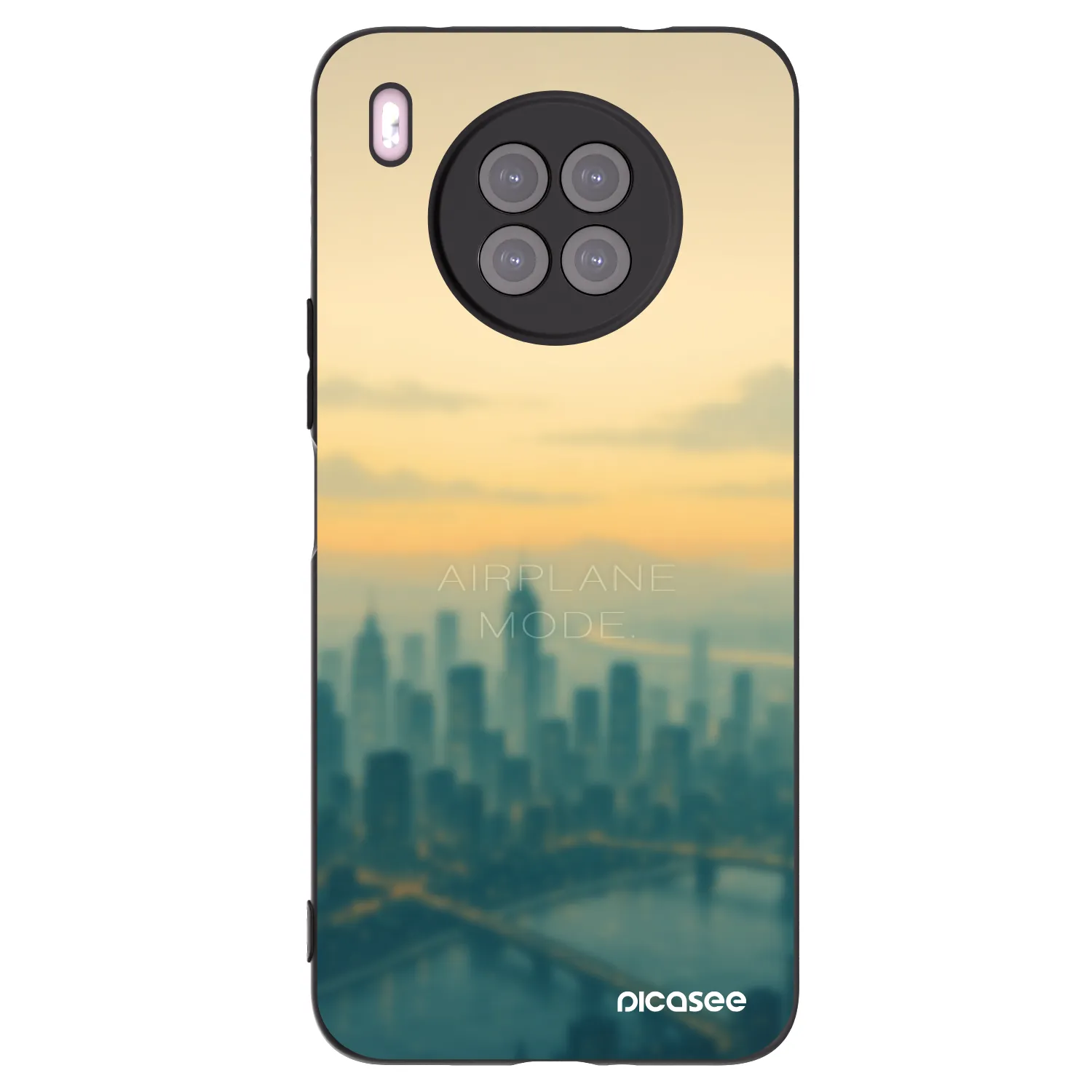 Picasee Huawei Nova 8i Hülle - Schwarzes Silikon - Airplane mode