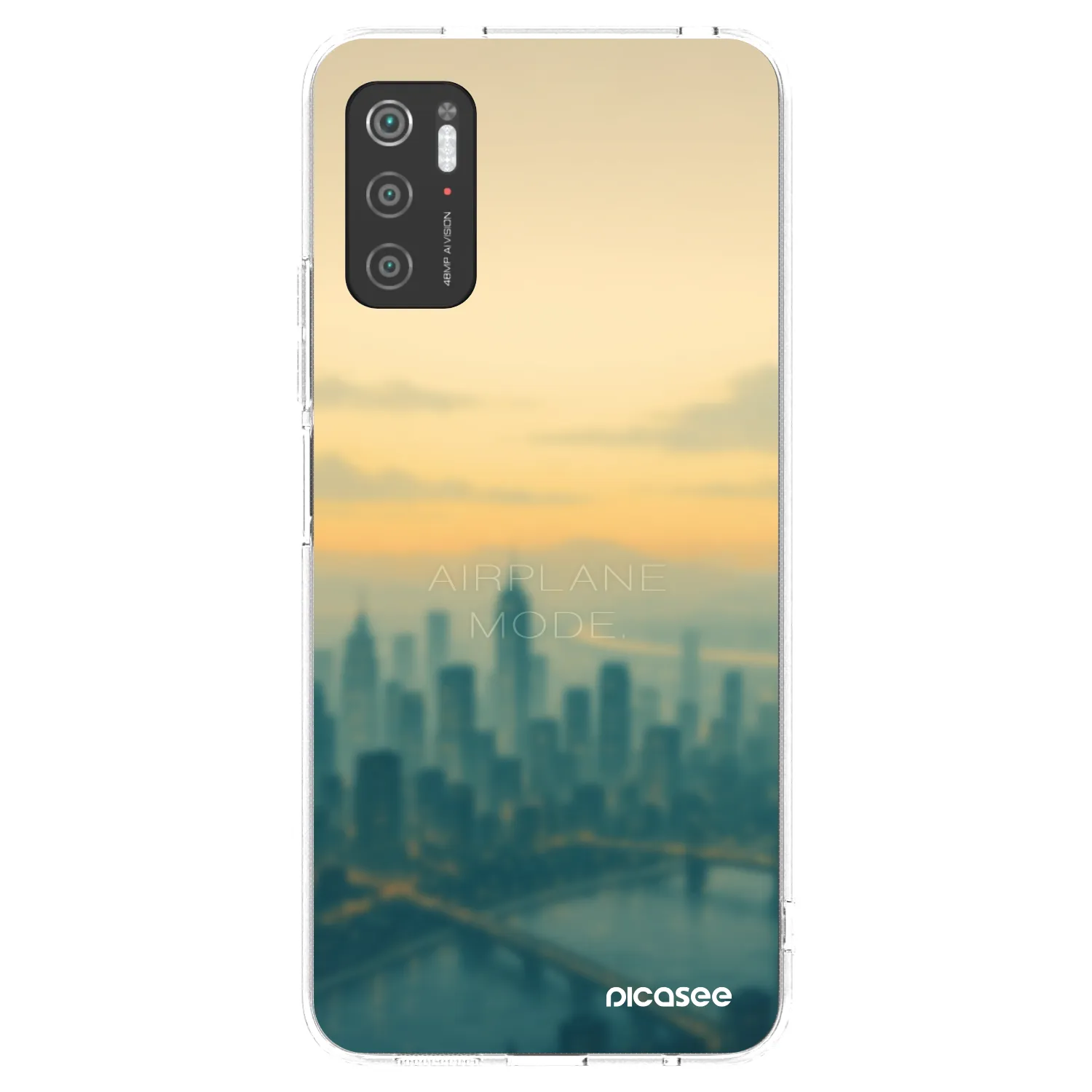Picasee Xiaomi Poco M3 Pro 5G Hülle - Transparentes Silikon - Airplane mode