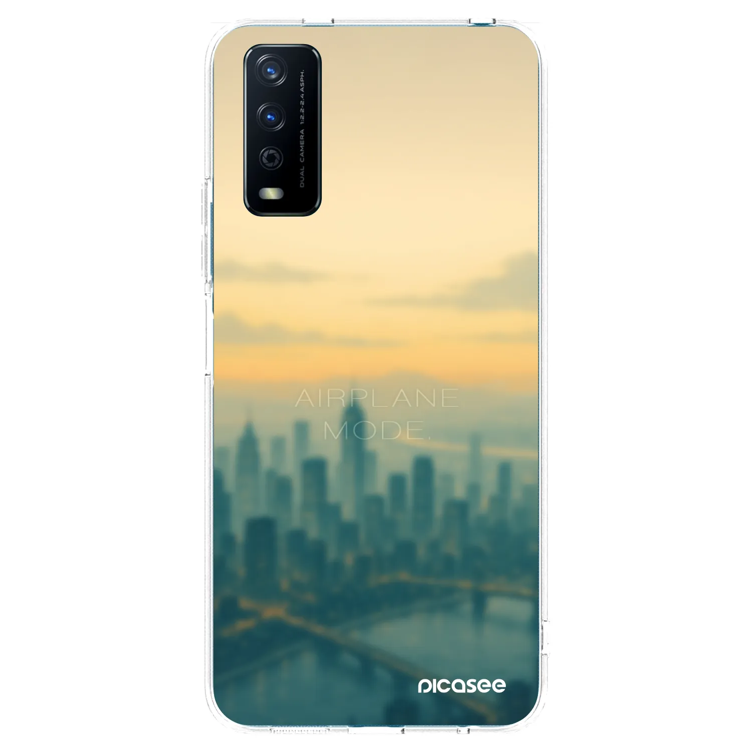 Picasee Vivo Y11s Hülle - Transparentes Silikon - Airplane mode