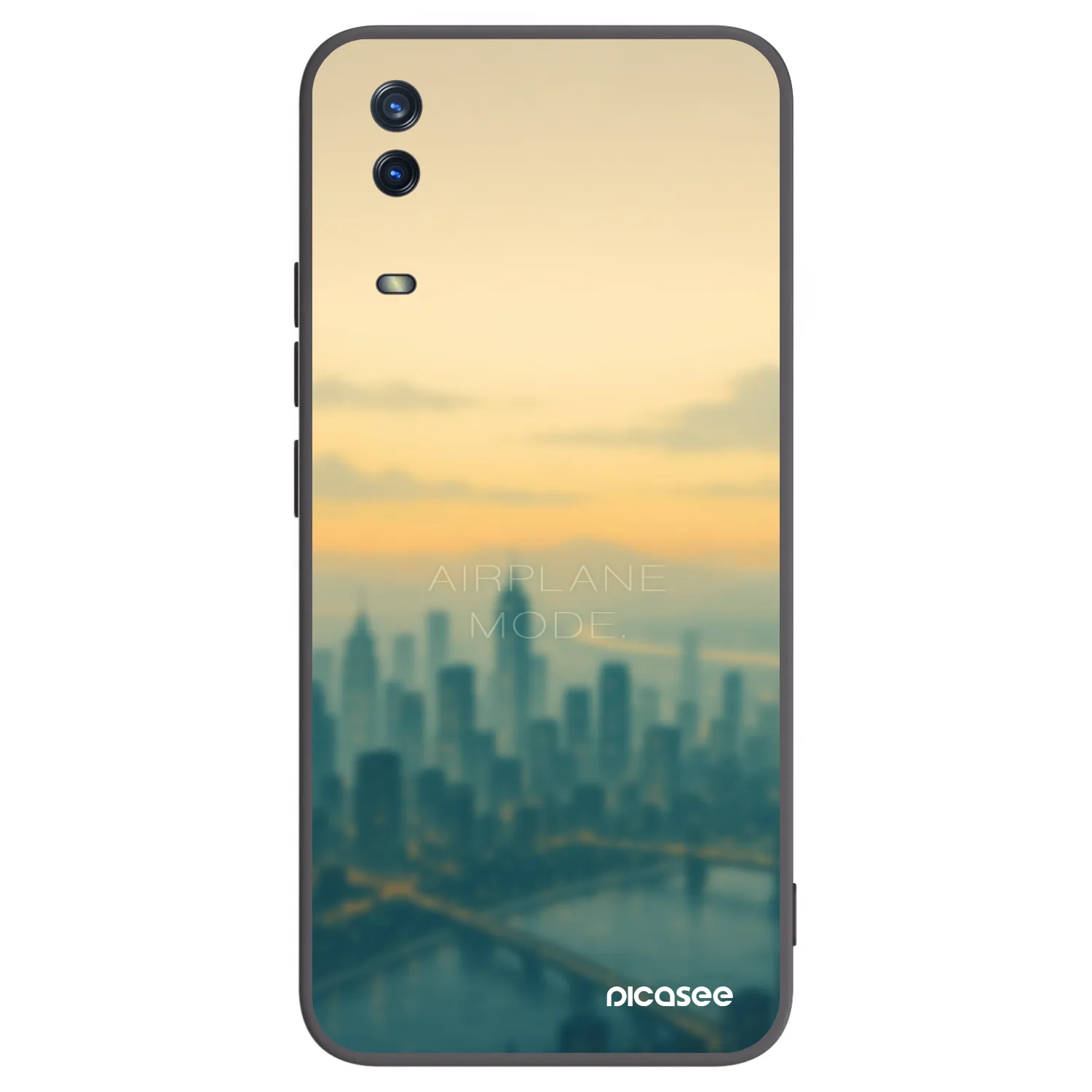Picasee Vivo Y11s Hülle - Schwarzes Silikon - Airplane mode