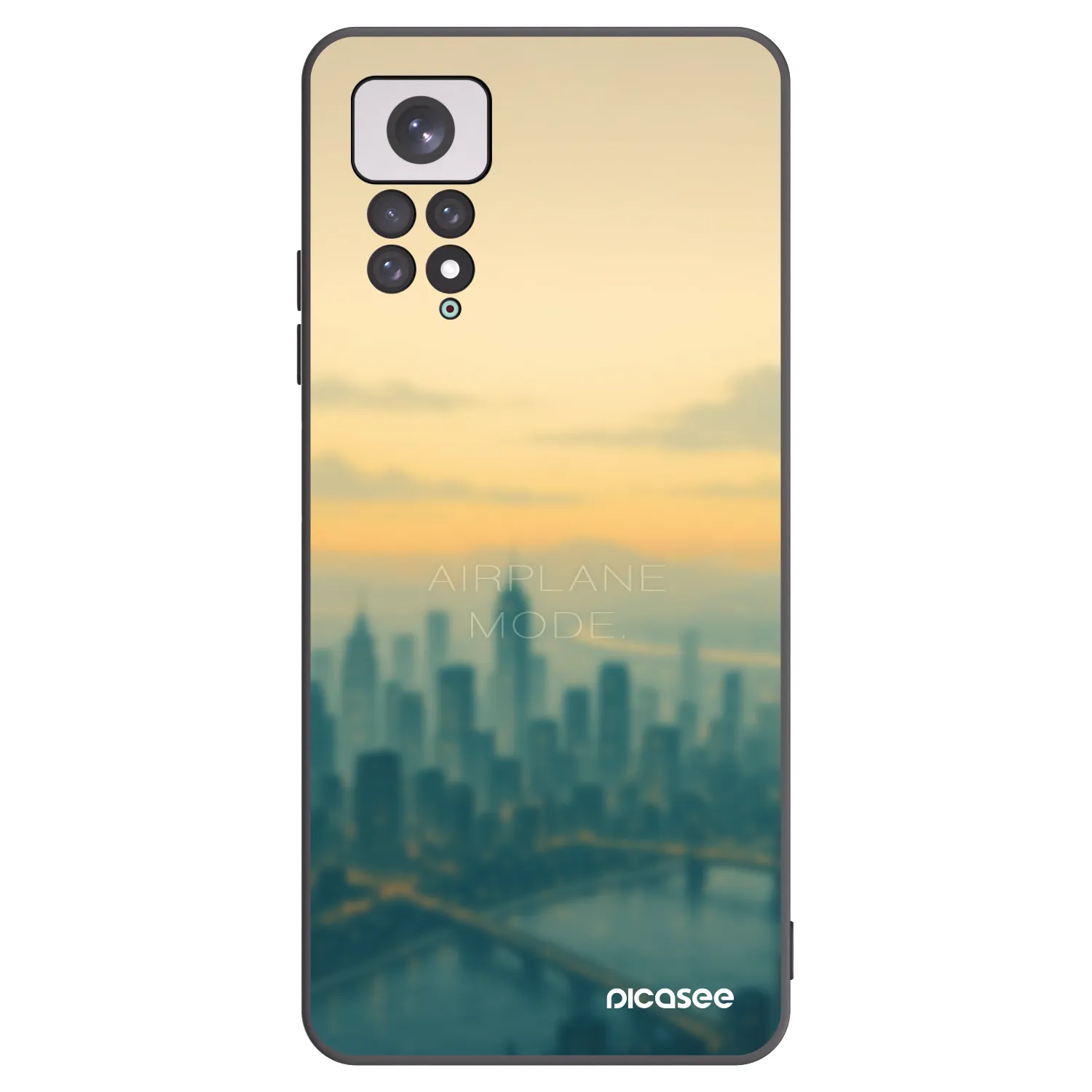 Picasee Xiaomi Redmi Note 11 Hülle - Schwarzes Silikon - Airplane mode