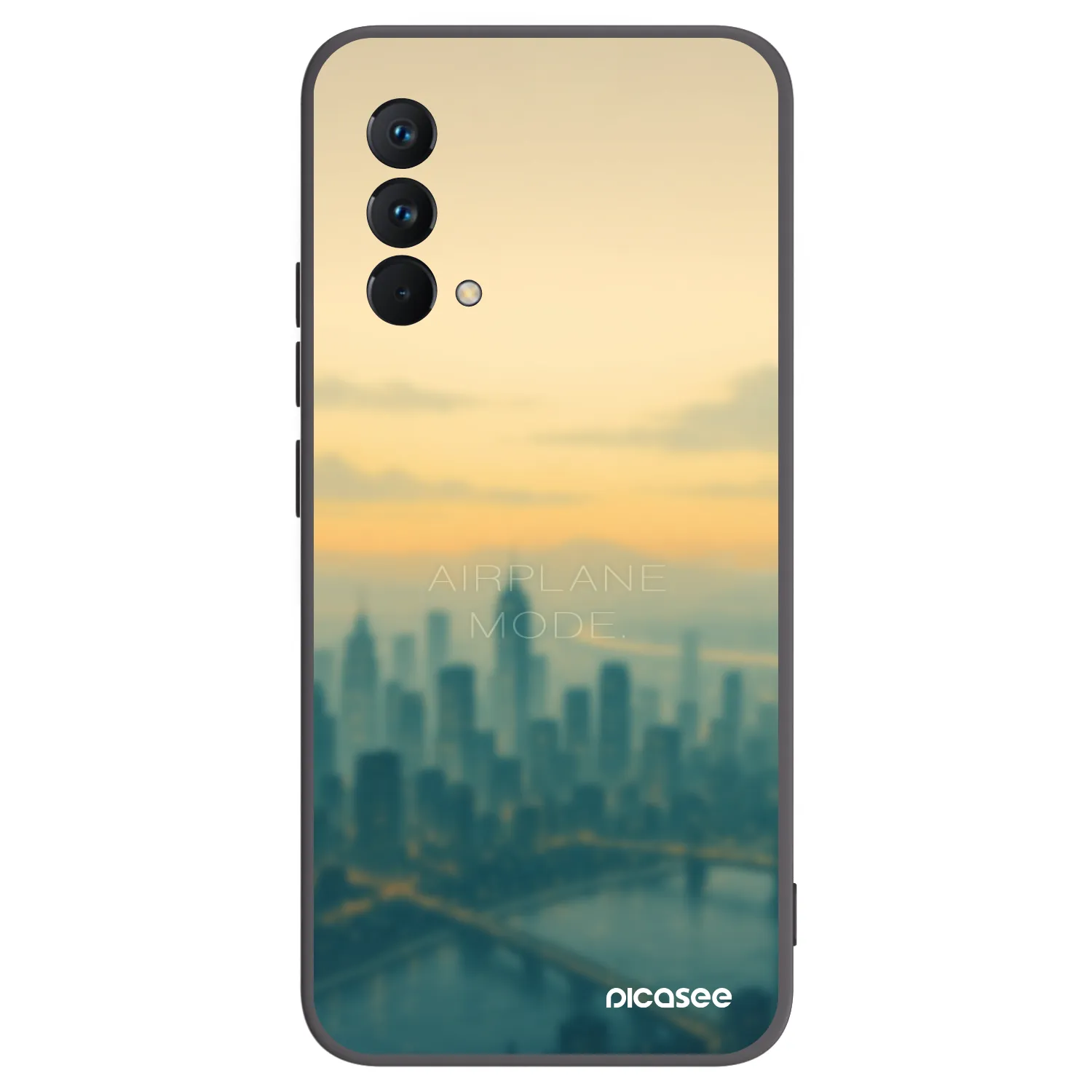 Picasee Realme GT Master Edition 5G Hülle - Schwarzes Silikon - Airplane mode