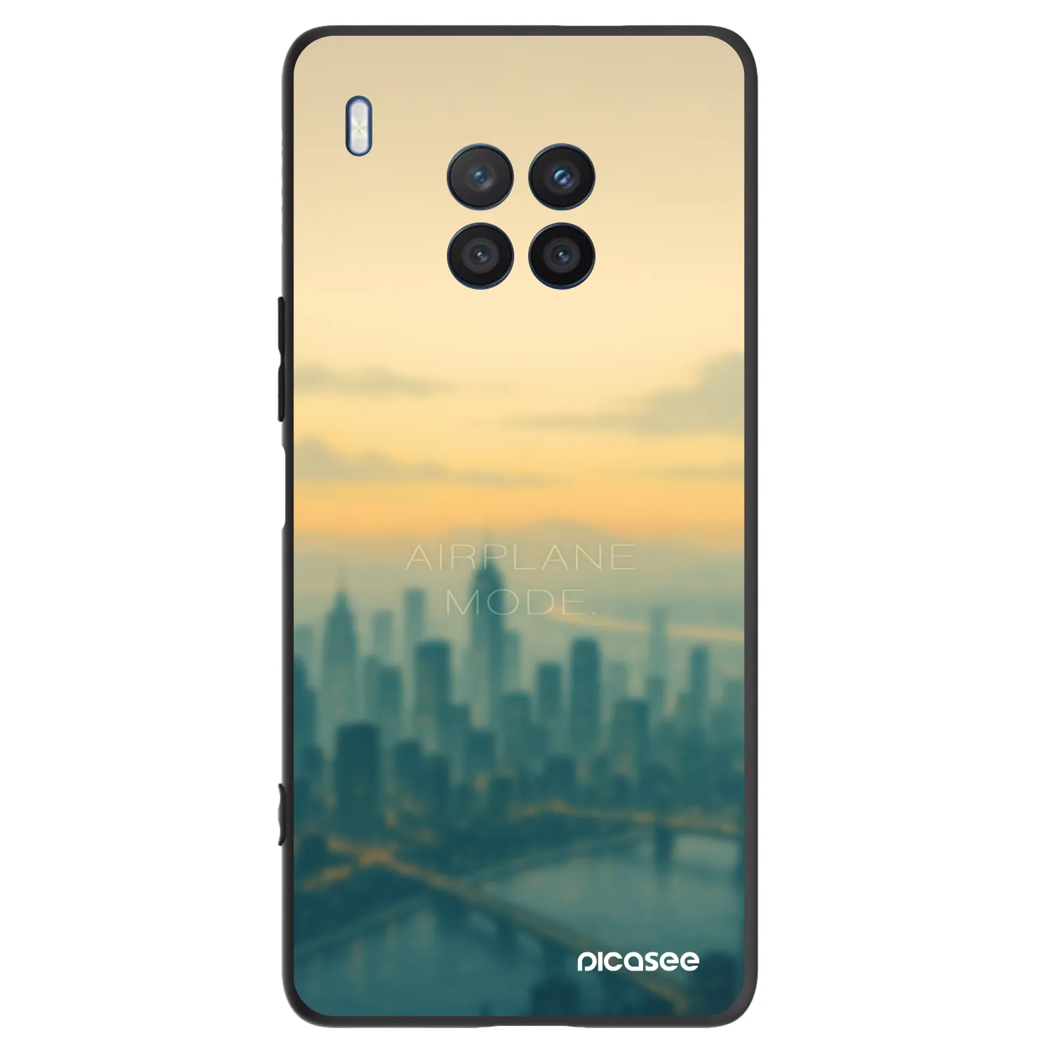 Picasee Honor 50 Lite Hülle - Schwarzes Silikon - Airplane mode