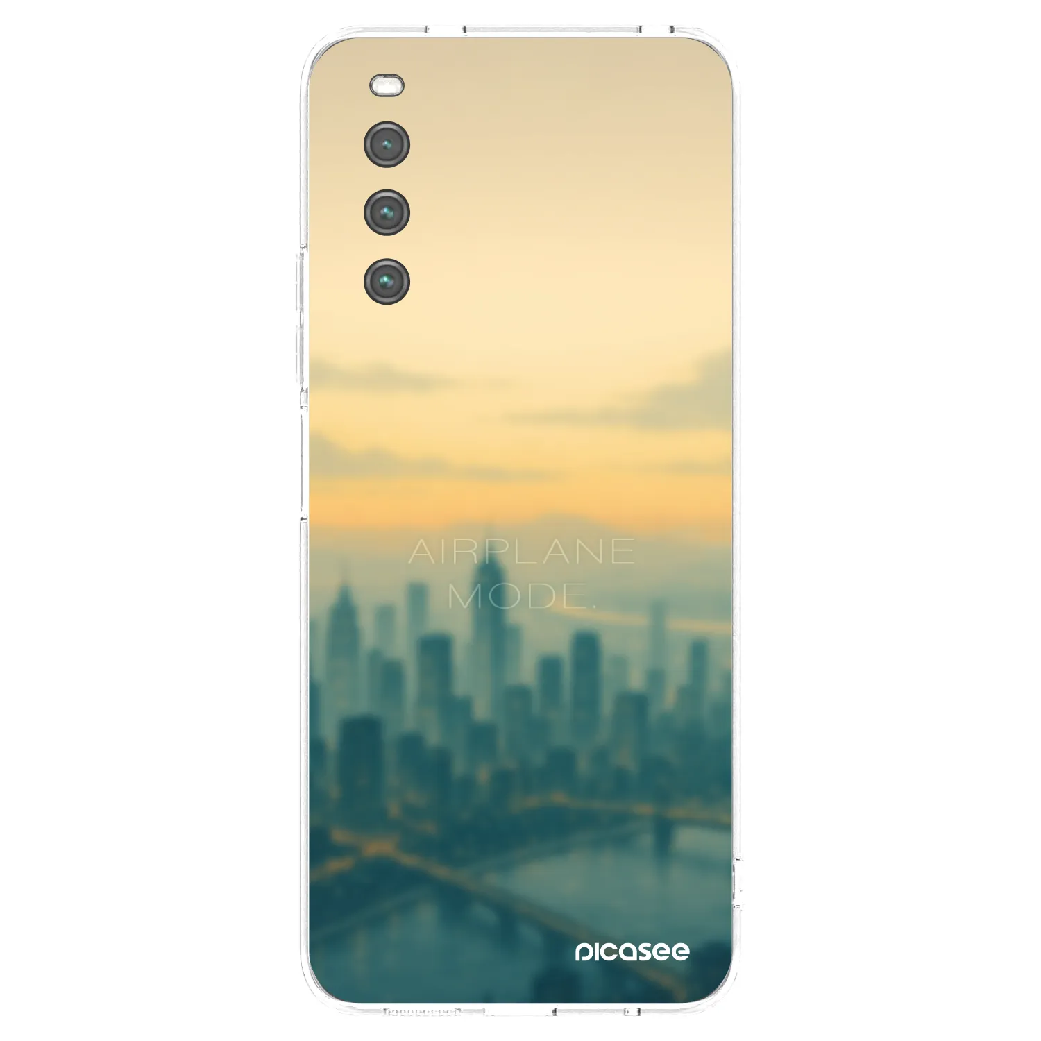 Picasee Sony Xperia 10 IV 5G Hülle - Transparentes Silikon - Airplane mode