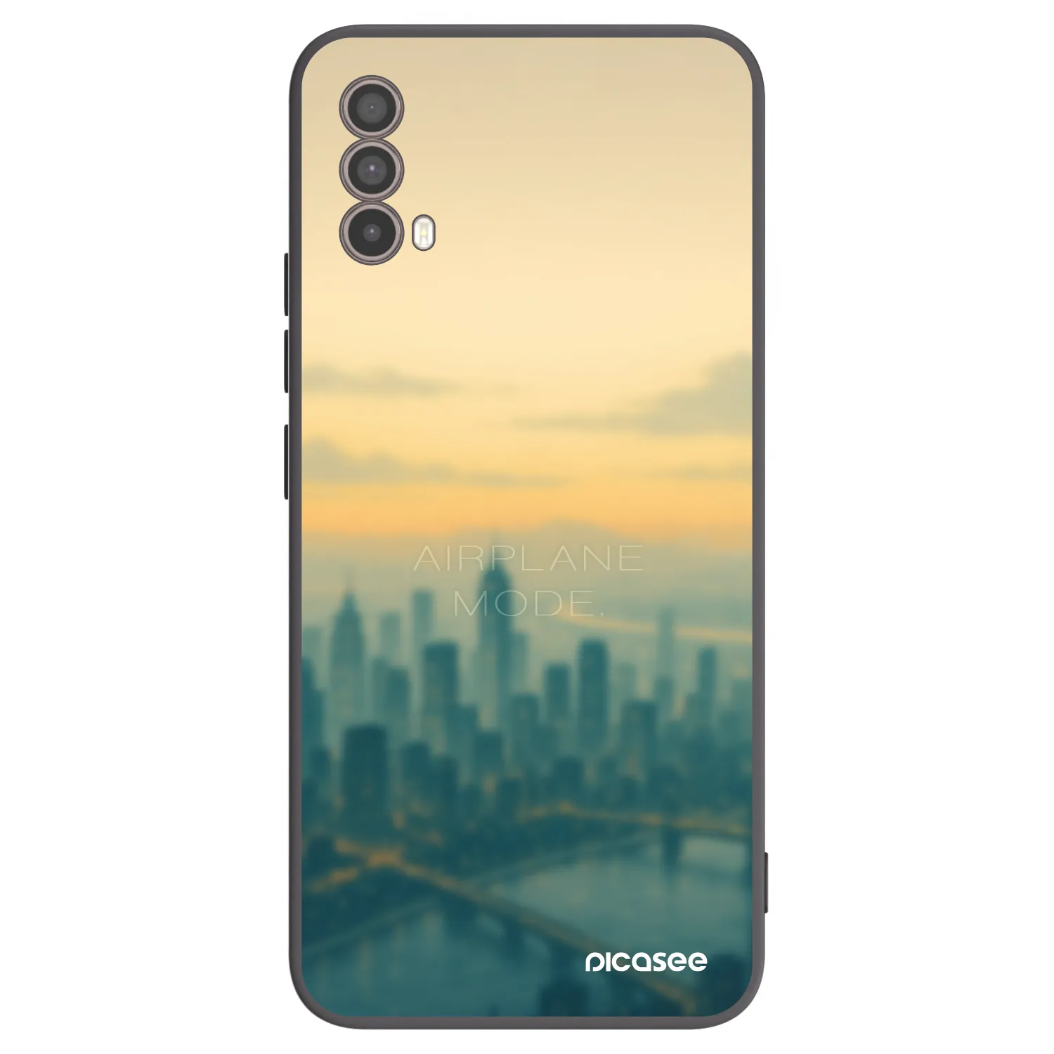 Picasee Motorola Moto E40 Hülle - Schwarzes Silikon - Airplane mode