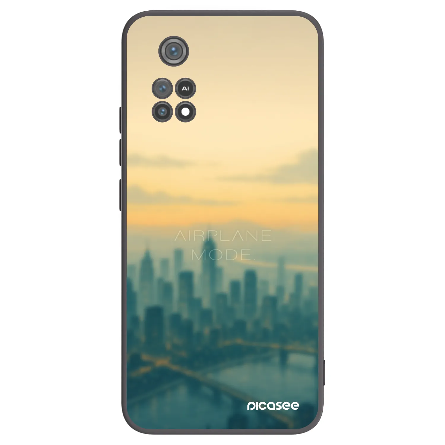 Picasee Xiaomi Poco M4 Pro Hülle - Schwarzes Silikon - Airplane mode