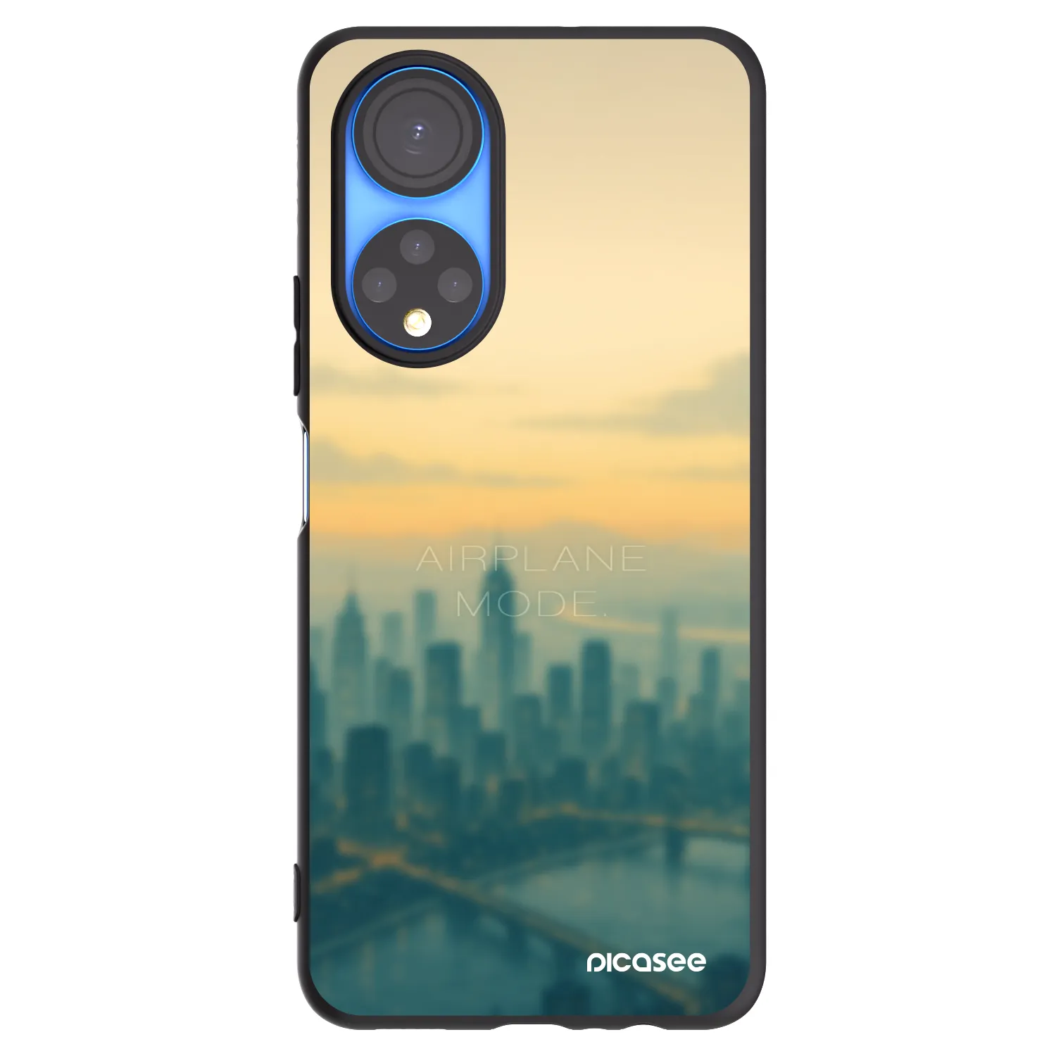 Picasee Honor X7 Hülle - Schwarzes Silikon - Airplane mode