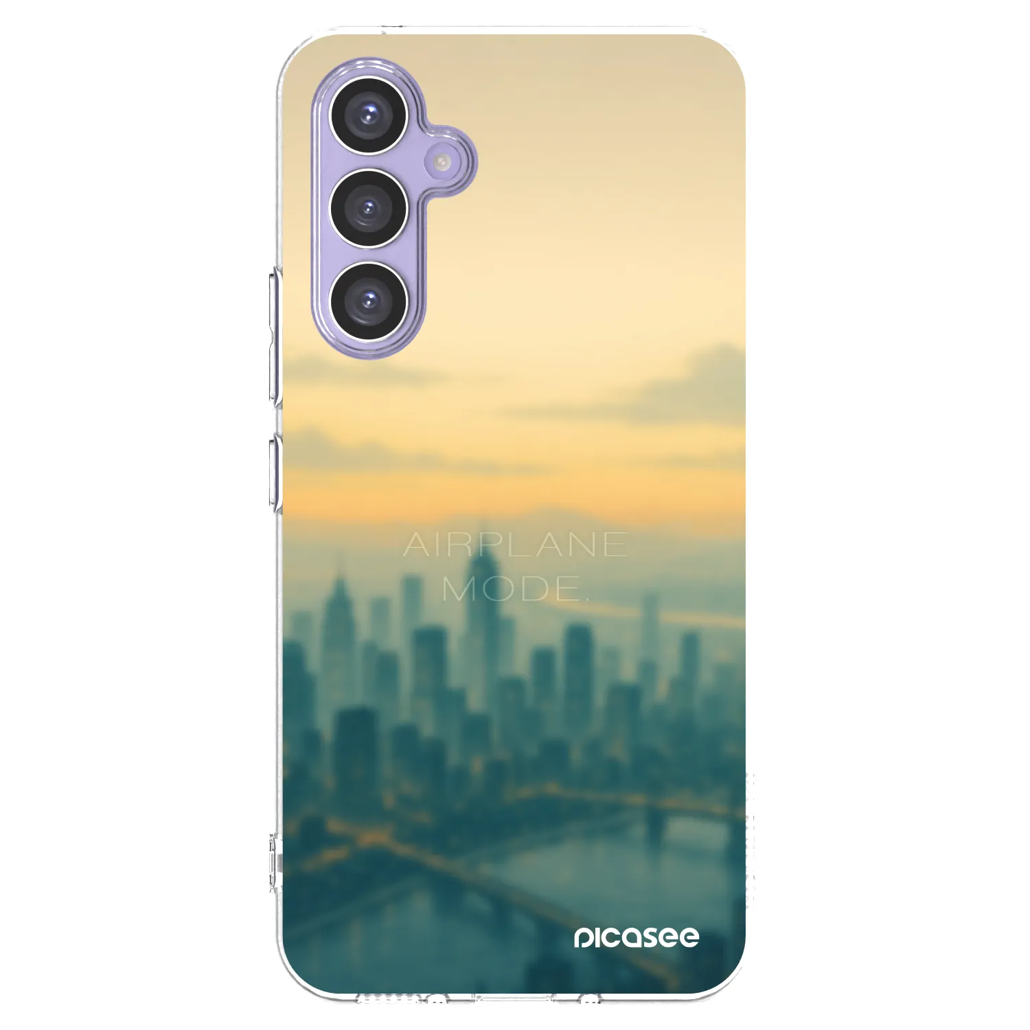 Picasee Samsung Galaxy A54 5G A546B Hülle - Transparentes Silikon - Airplane mode