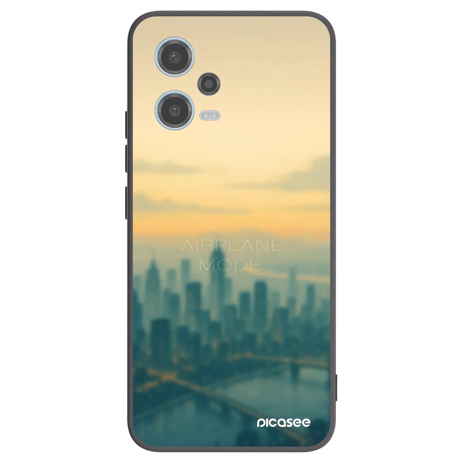 Picasee Xiaomi Redmi Note 12 5G Hülle - Schwarzes Silikon - Airplane mode
