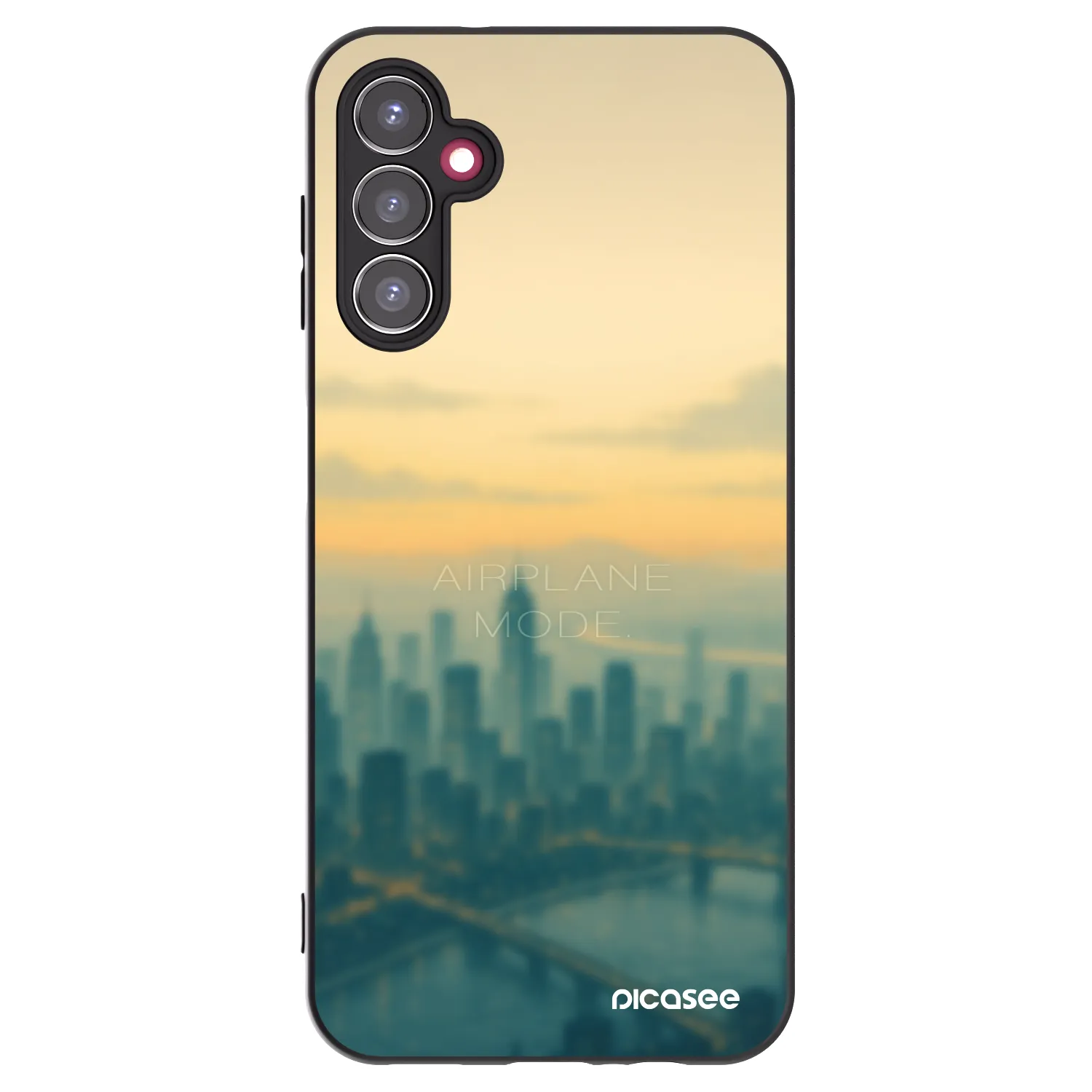 Picasee Samsung Galaxy A14 5G A146P Hülle - Schwarzes Silikon - Airplane mode