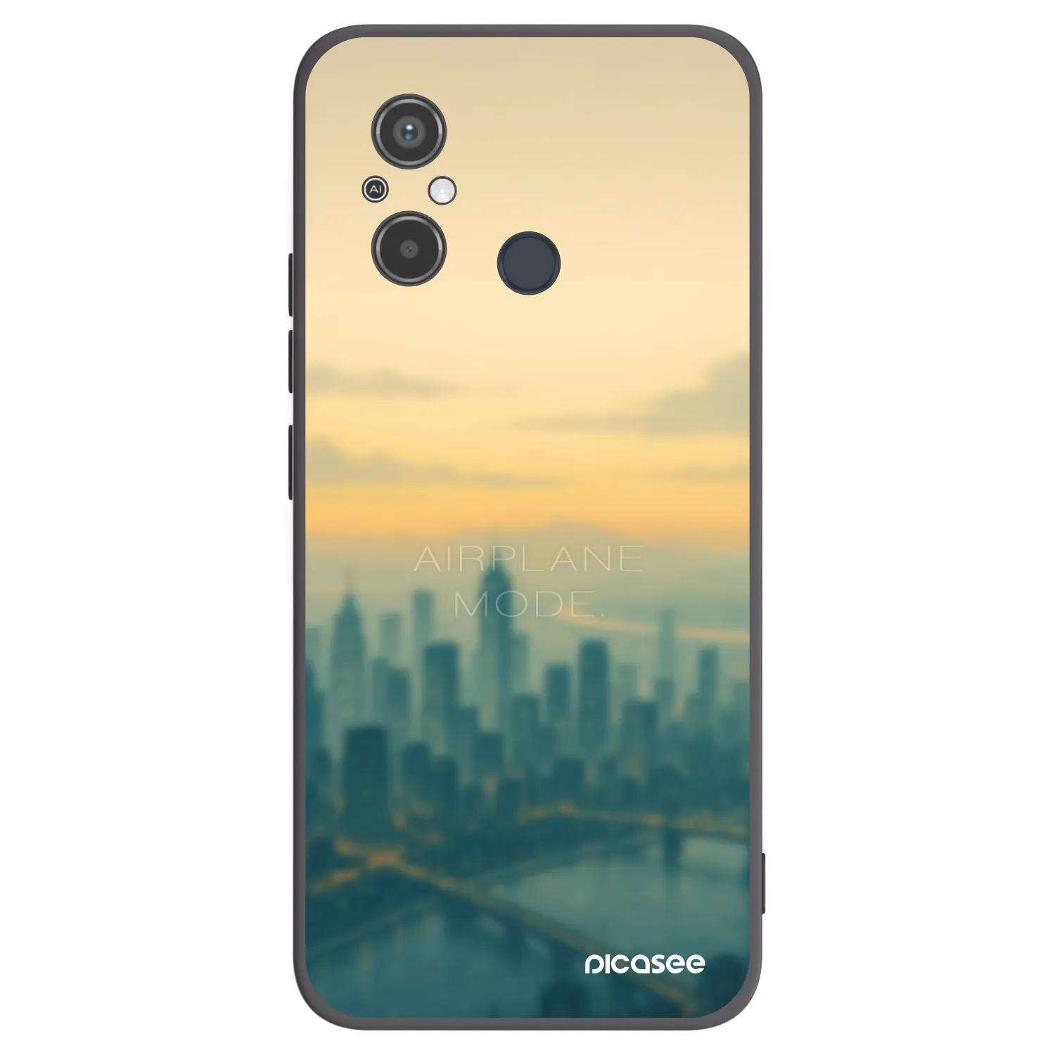 Picasee Xiaomi Redmi 12C Hülle - Schwarzes Silikon - Airplane mode