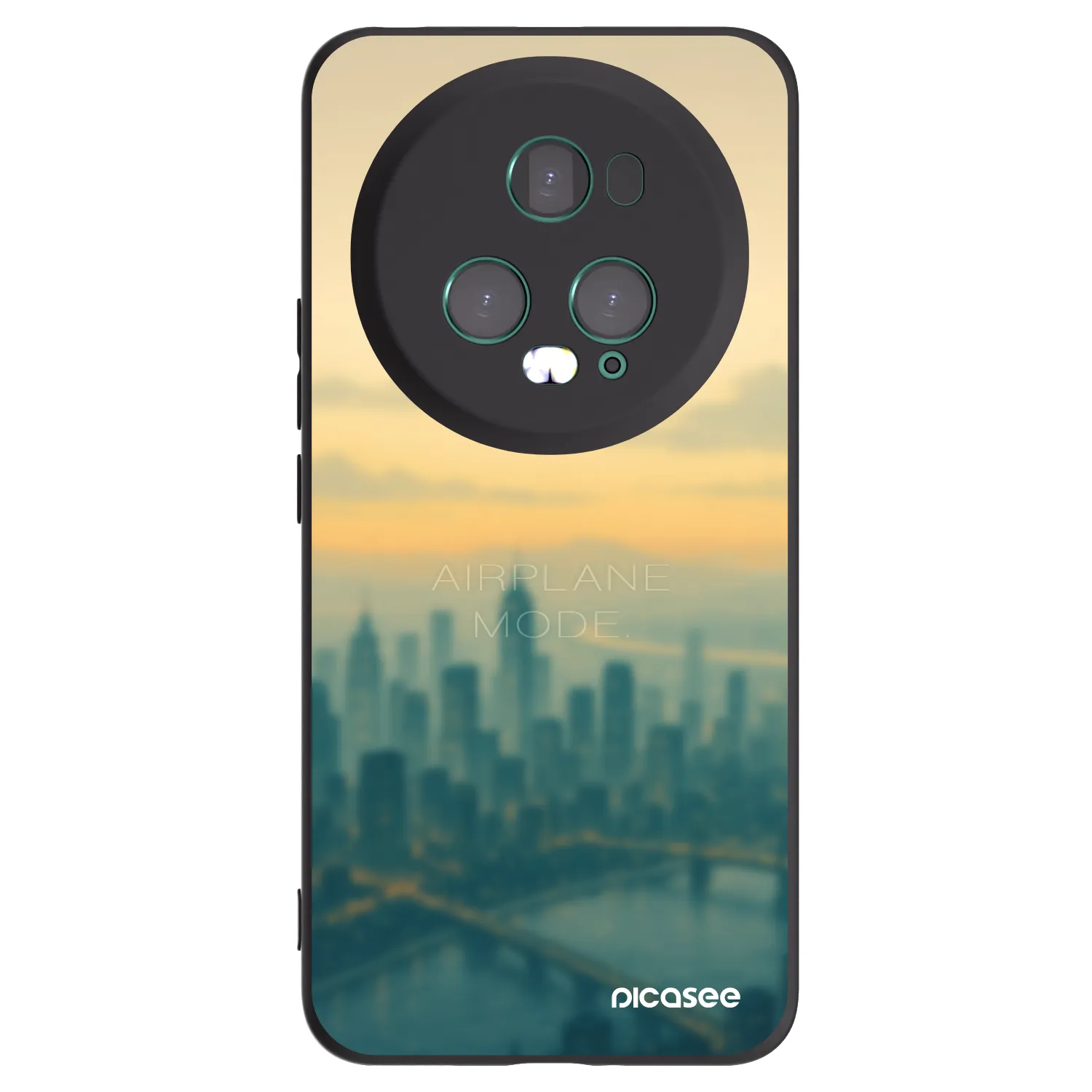 Picasee Honor Magic5 Pro Hülle - Schwarzes Silikon - Airplane mode