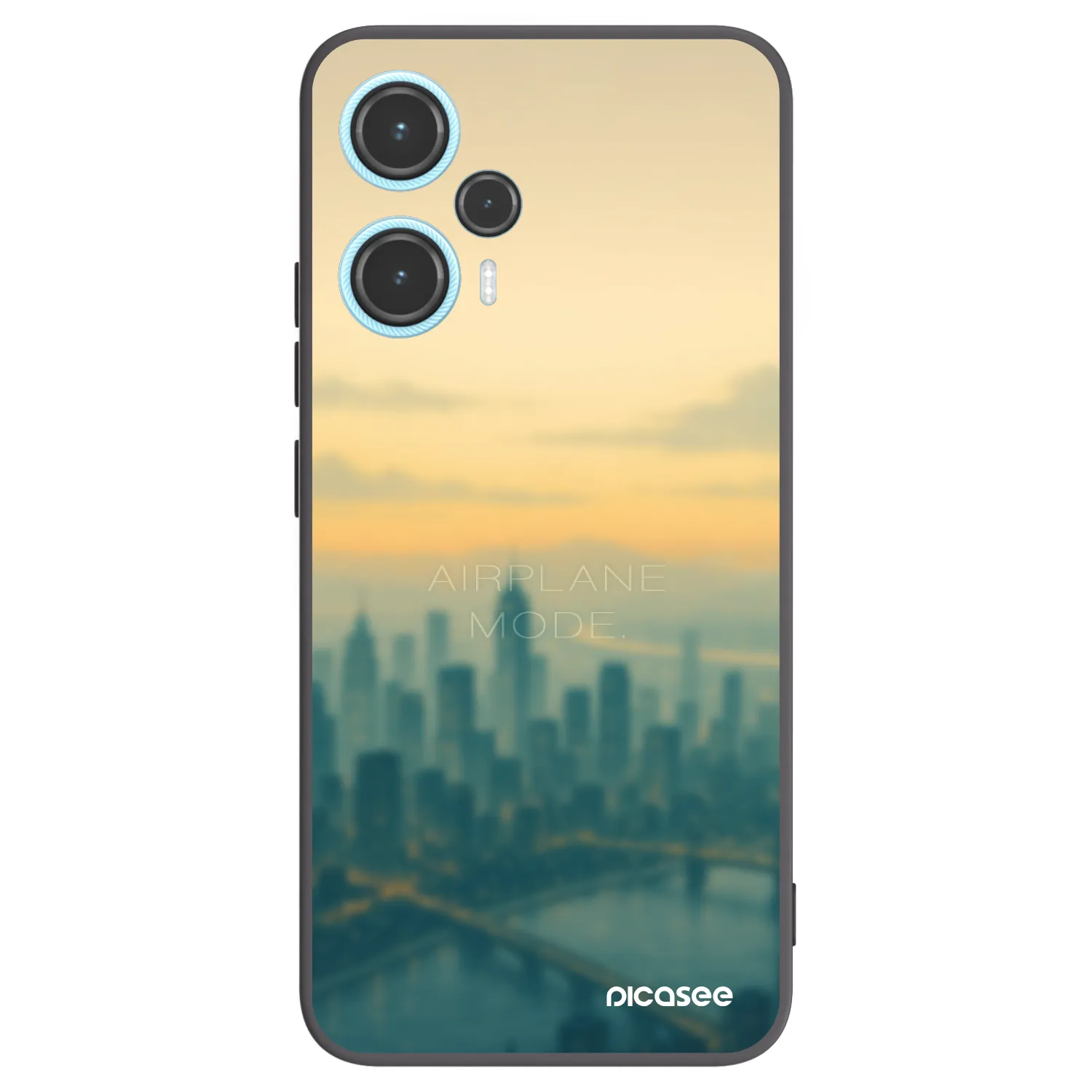 Picasee Xiaomi Poco F5 Hülle - Schwarzes Silikon - Airplane mode