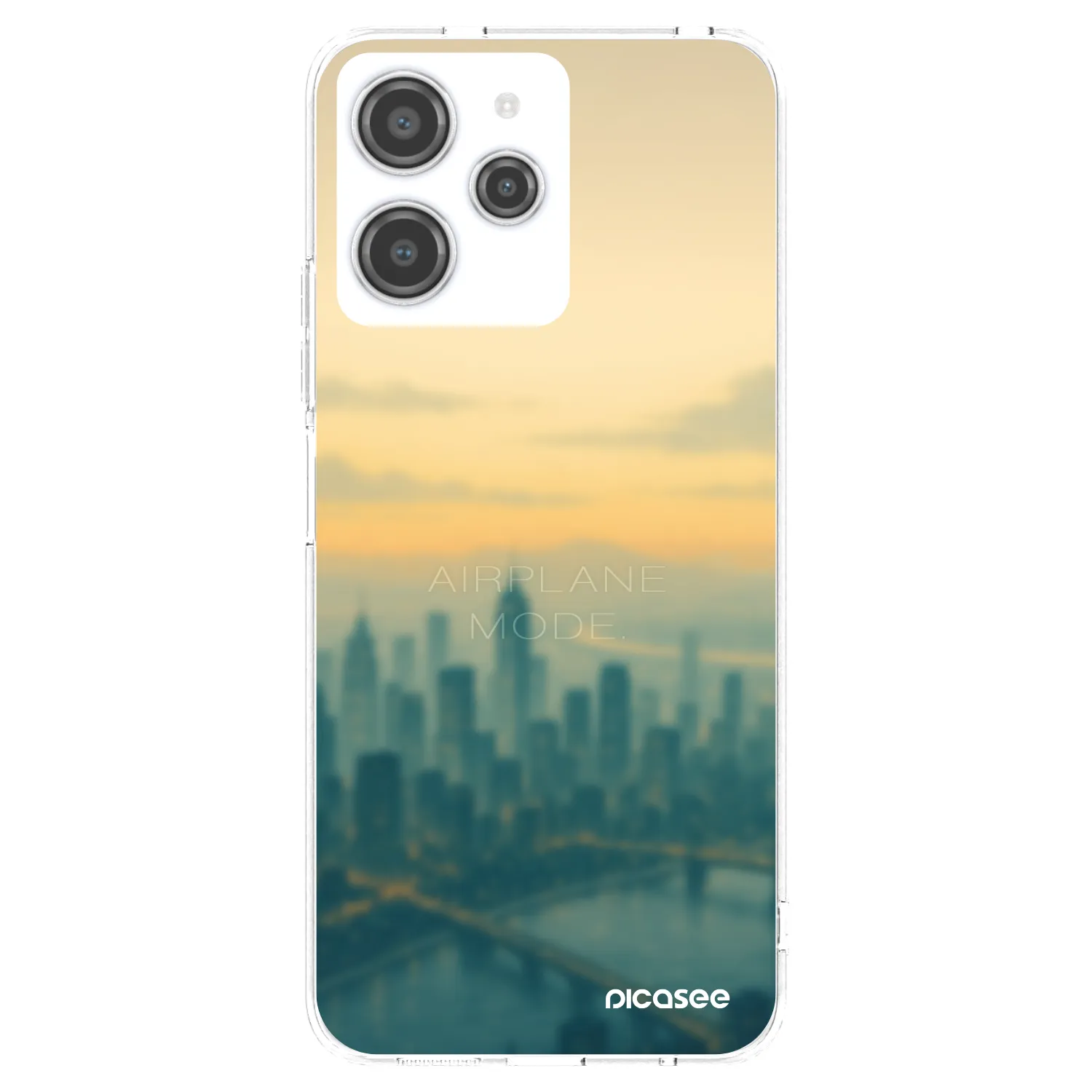 Picasee Xiaomi Redmi 12 4G Hülle - Transparentes Silikon - Airplane mode