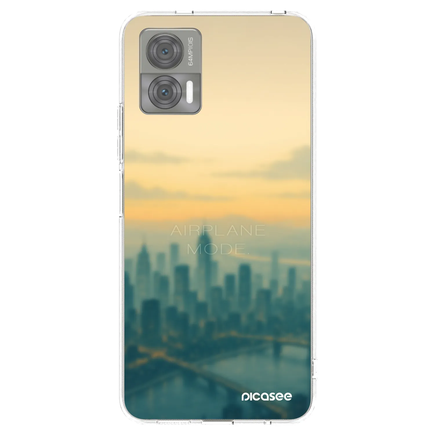 Picasee Motorola Edge 30 Neo Hülle - Transparentes Silikon - Airplane mode