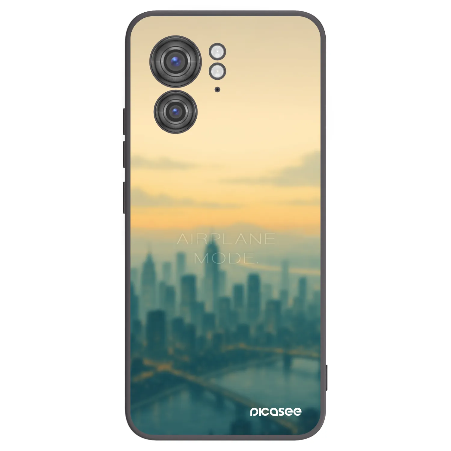 Picasee Motorola Edge 40 Hülle - Schwarzes Silikon - Airplane mode