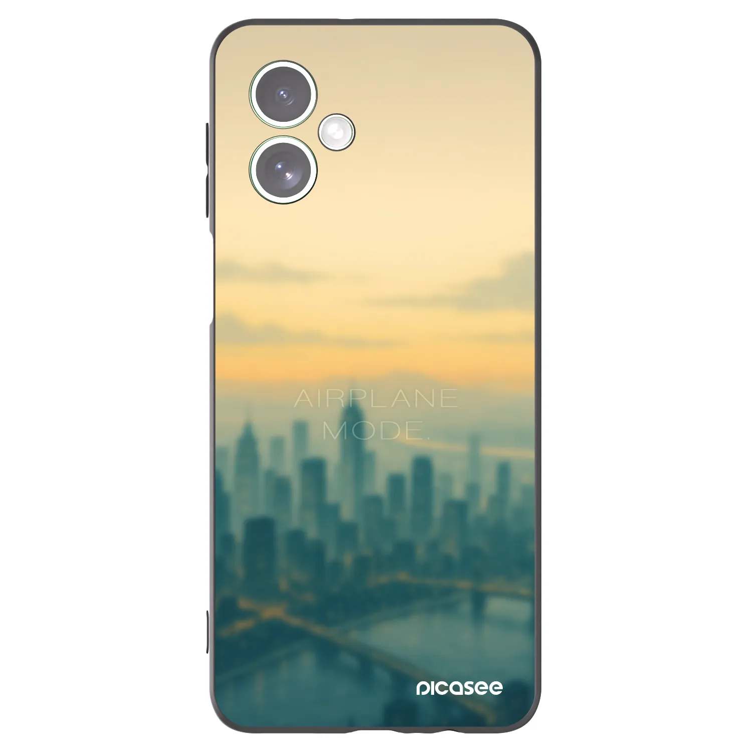 Picasee Motorola Moto G54 5G Hülle - Schwarzes Silikon - Airplane mode