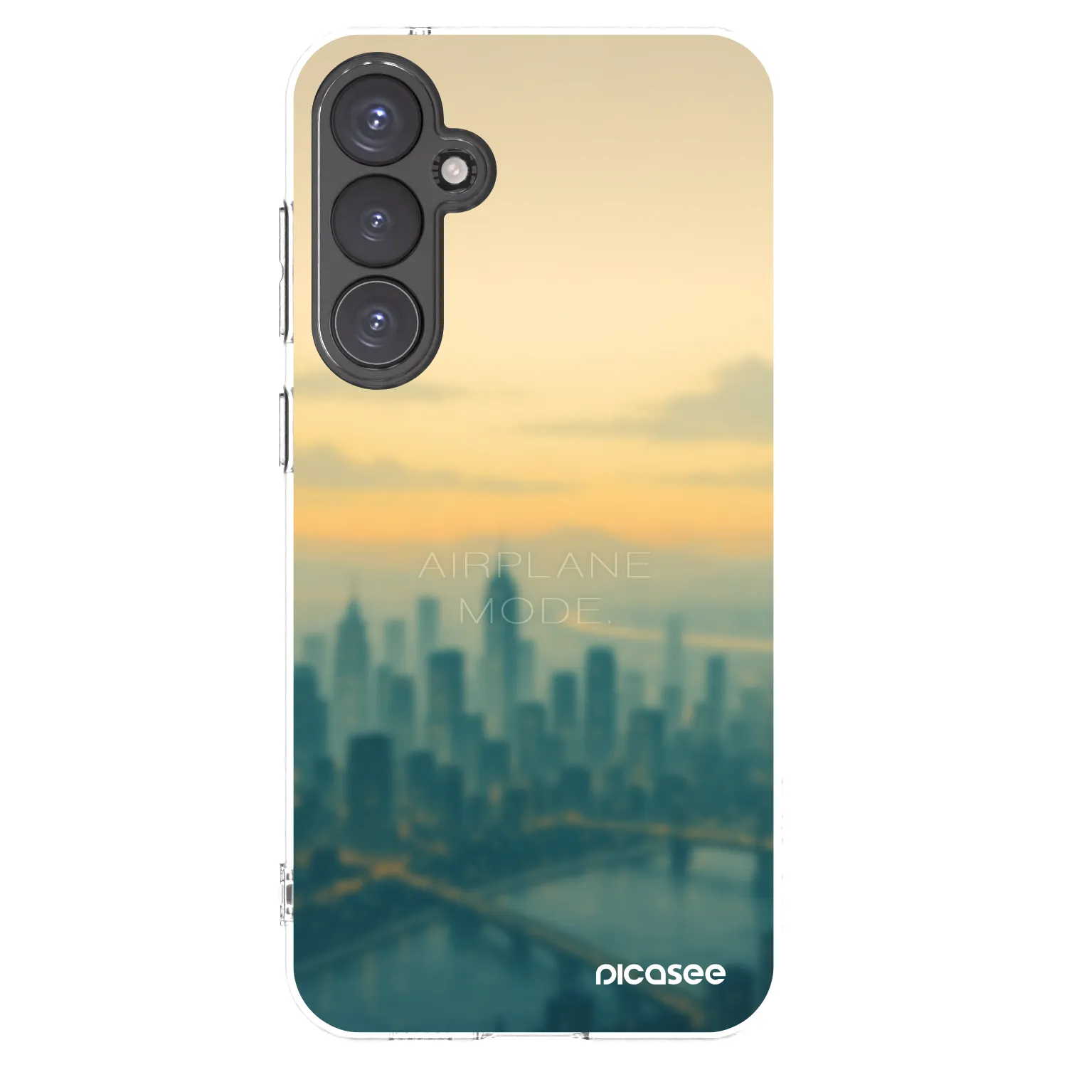 Picasee Samsung Galaxy S23 FE S711B Hülle - Transparentes Silikon - Airplane mode