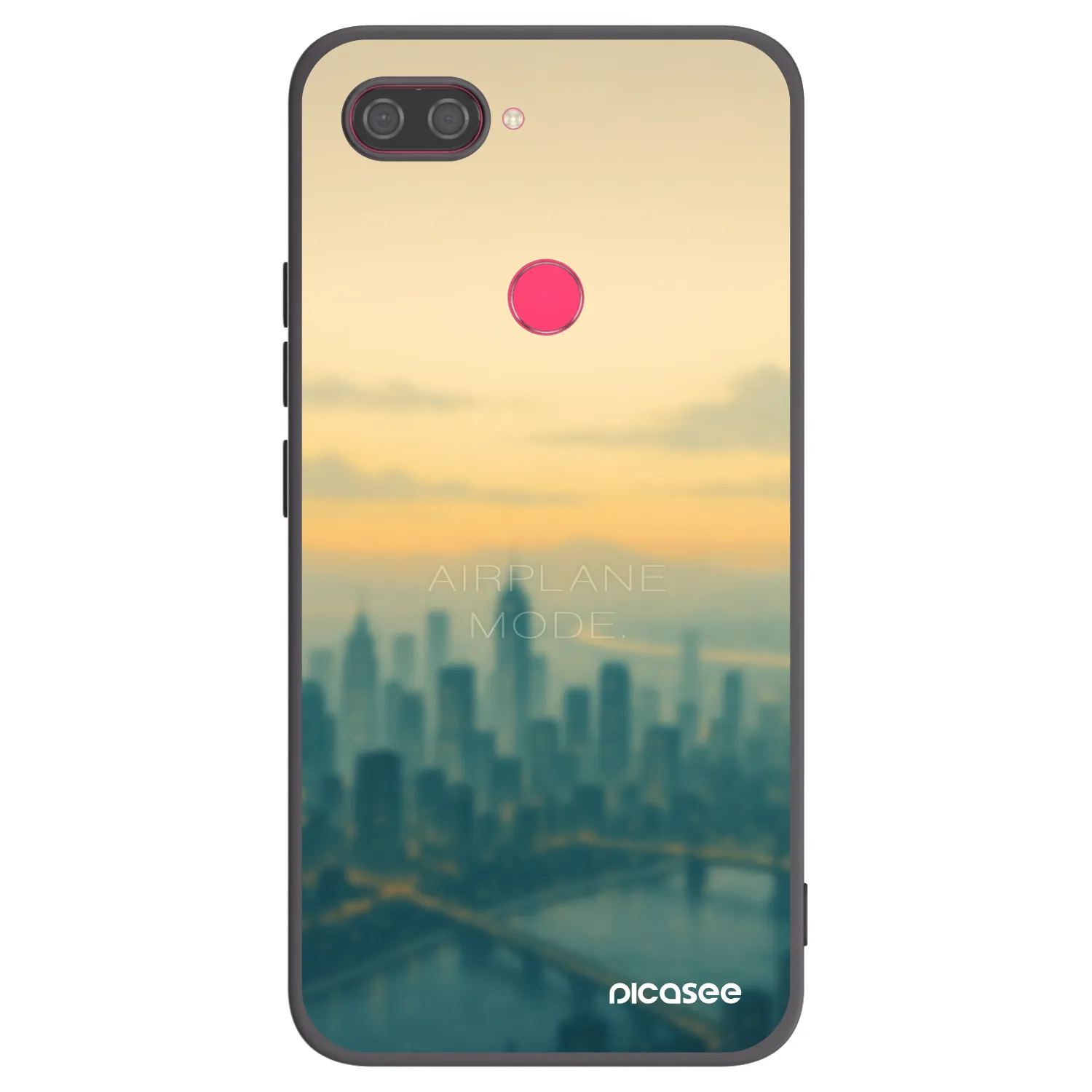 Picasee Xiaomi Mi 8 Lite Hülle - Schwarzes Silikon - Airplane mode