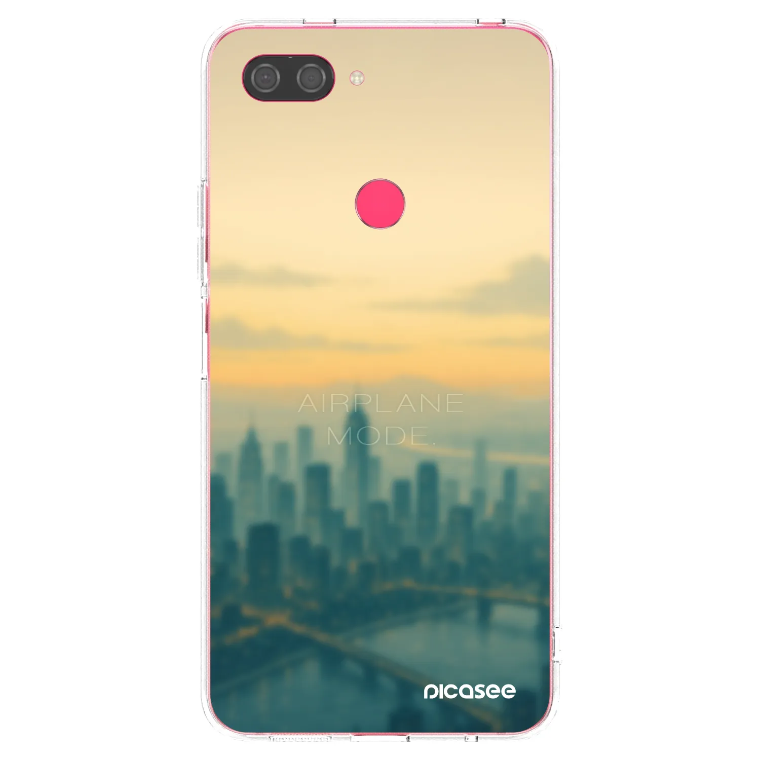 Picasee Xiaomi Mi 8 Lite Hülle - Transparentes Silikon - Airplane mode