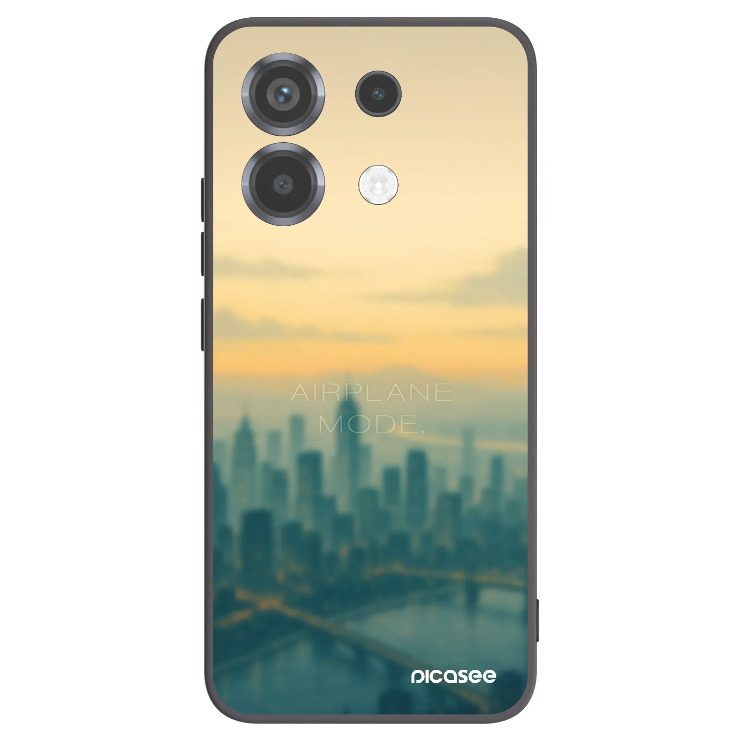 Picasee Xiaomi Poco X6 Hülle - Schwarzes Silikon - Airplane mode